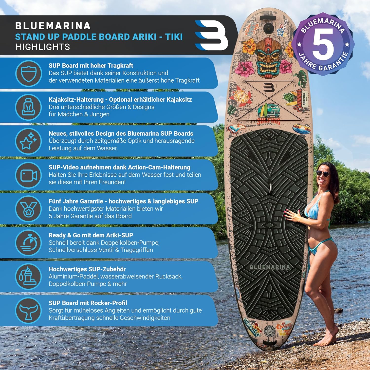 Bluemarina Ariki Stand Up Paddle Board Inflatable