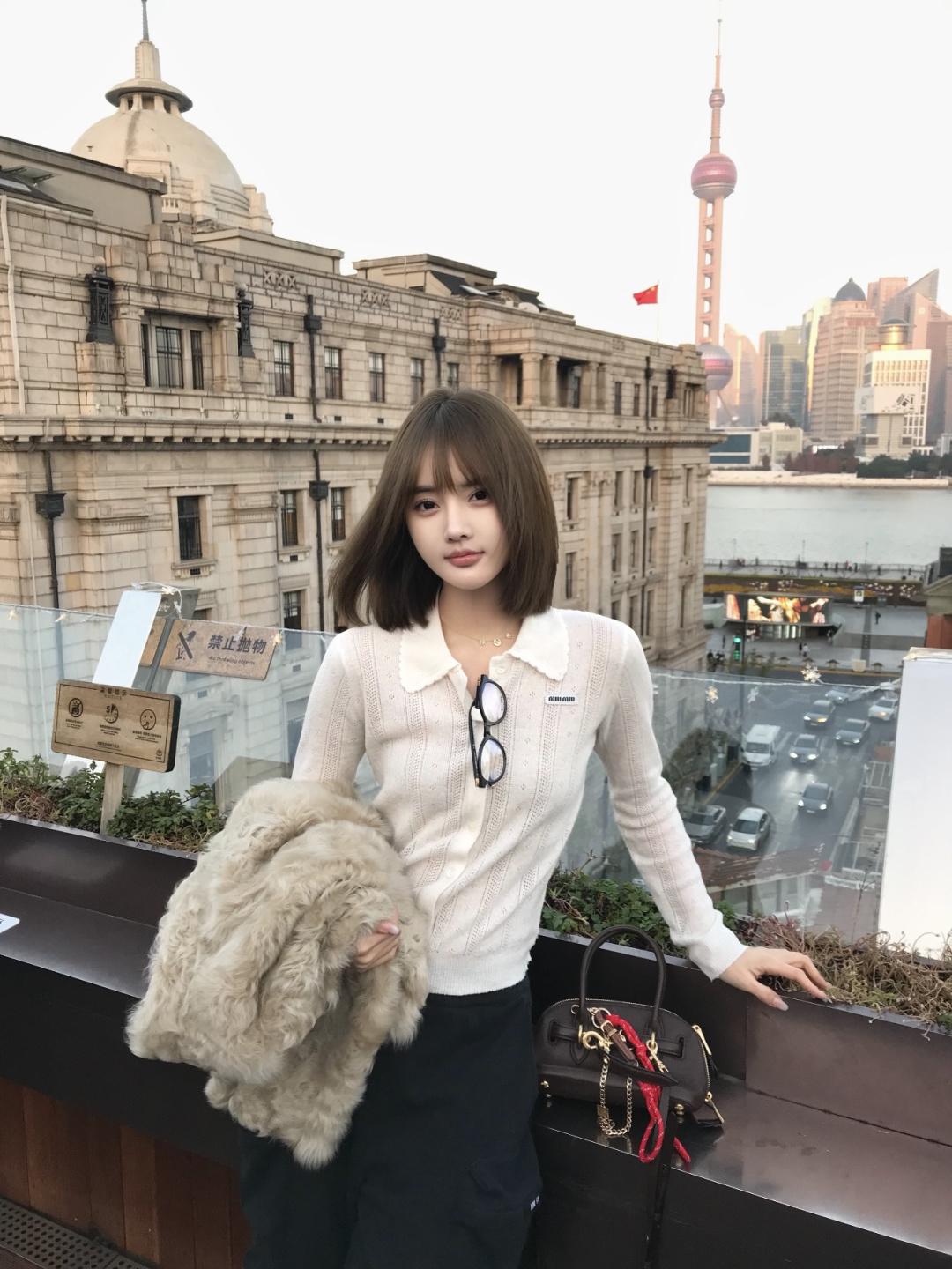 [TOP] Miu Miu Shirt - White