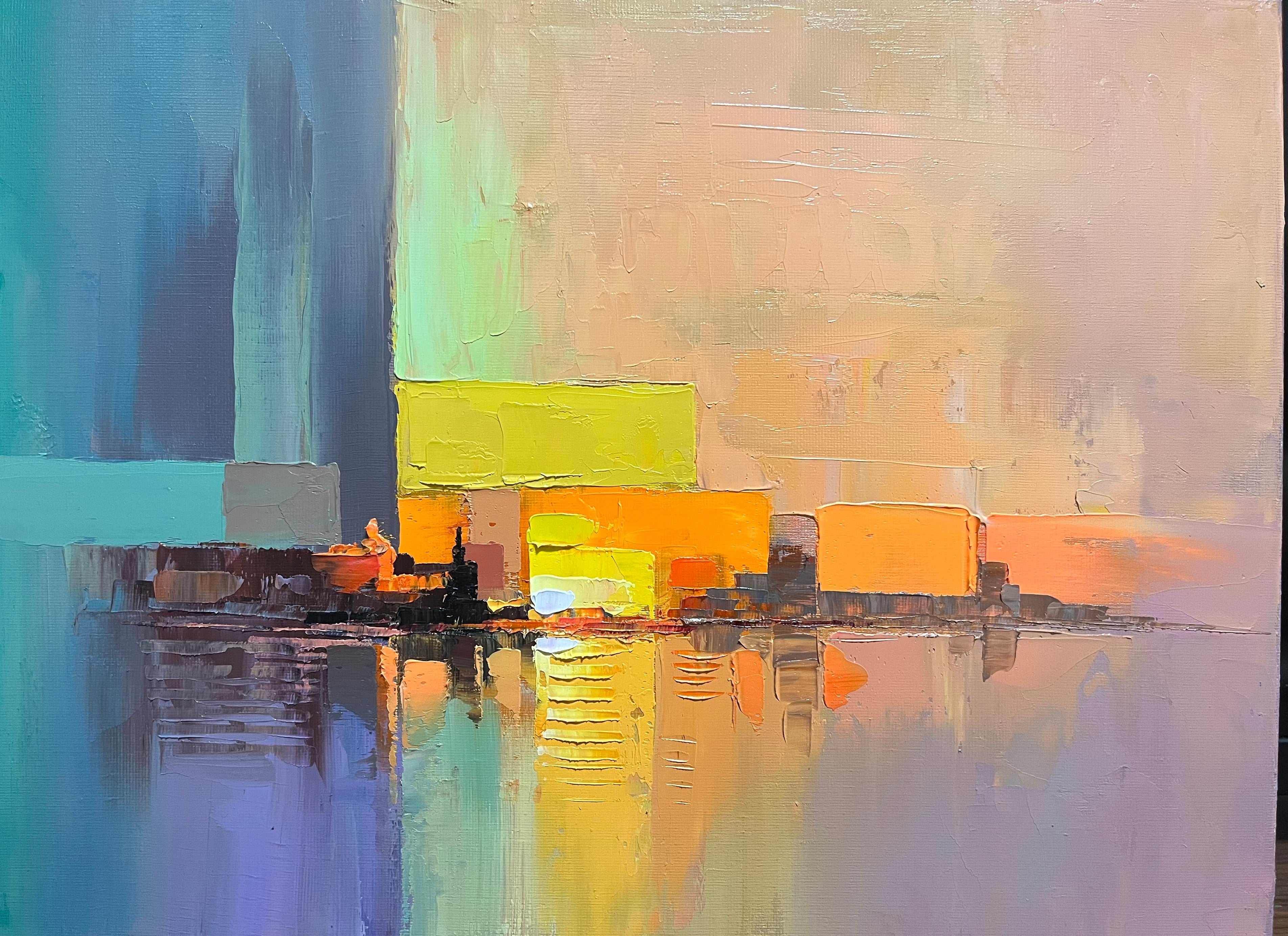 Ocean Rhythm - Abstract Oil Painting