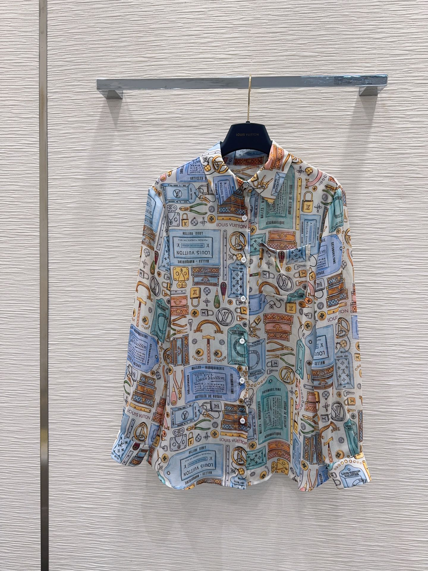 [TOP] Louis Vuitton LV  Sheer Shirt - Blue