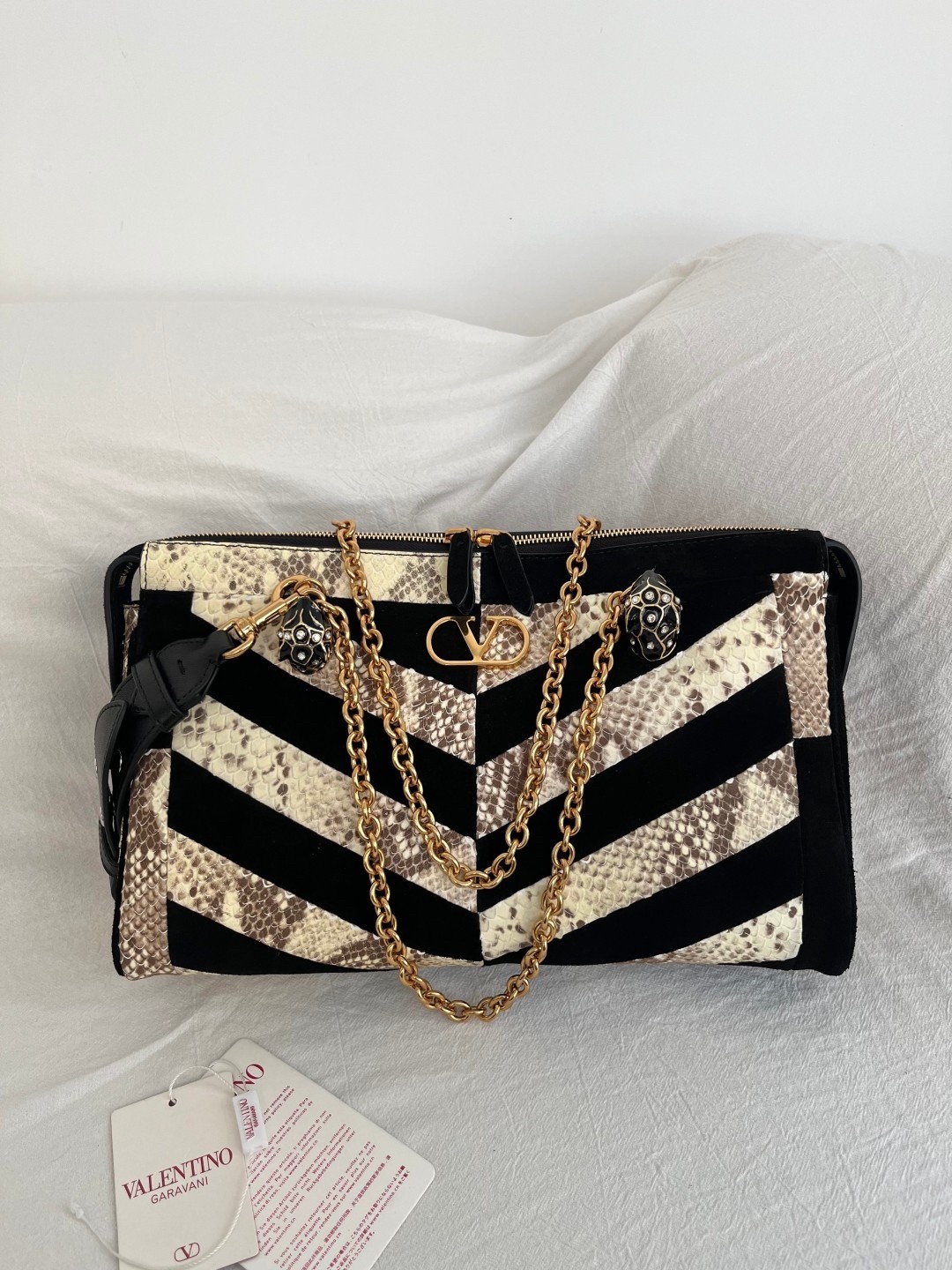 [TOP] VALENTINO GARAVANI PANTHEA  Bag  33 X  19.5 X  9 cm - Black - 711 Luxury