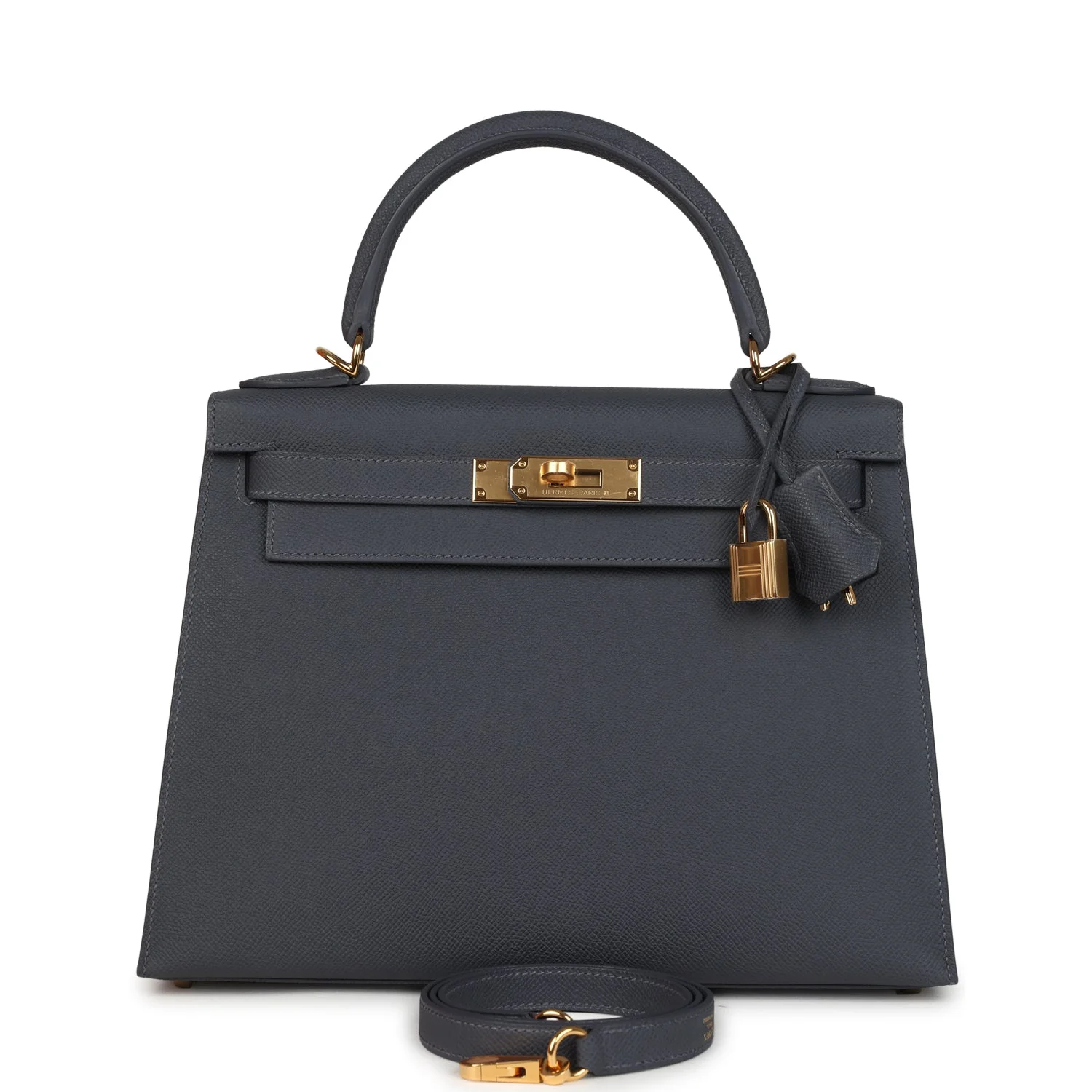 Hermes Kelly Sellier  Ardoise Epsom Gold Hardware