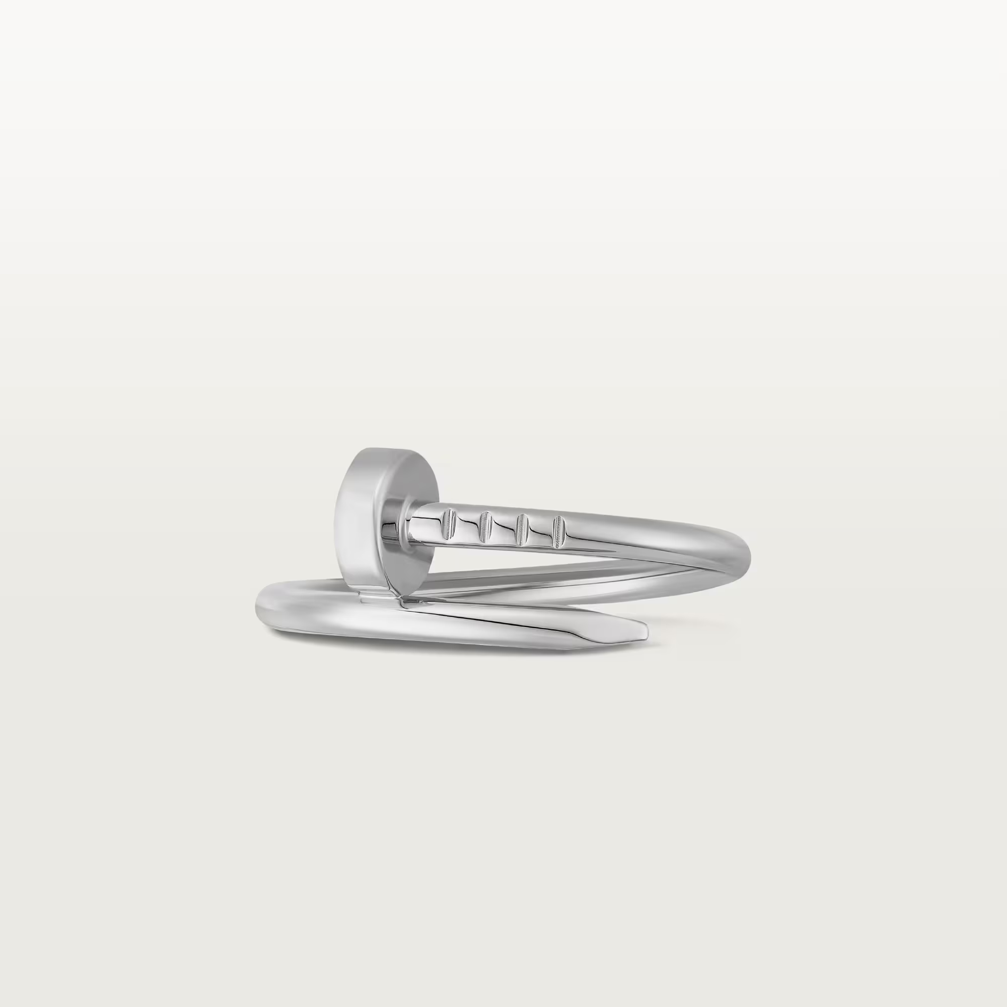 Carty Nails Solo Trace Ring ,White Gold ,Small Model
