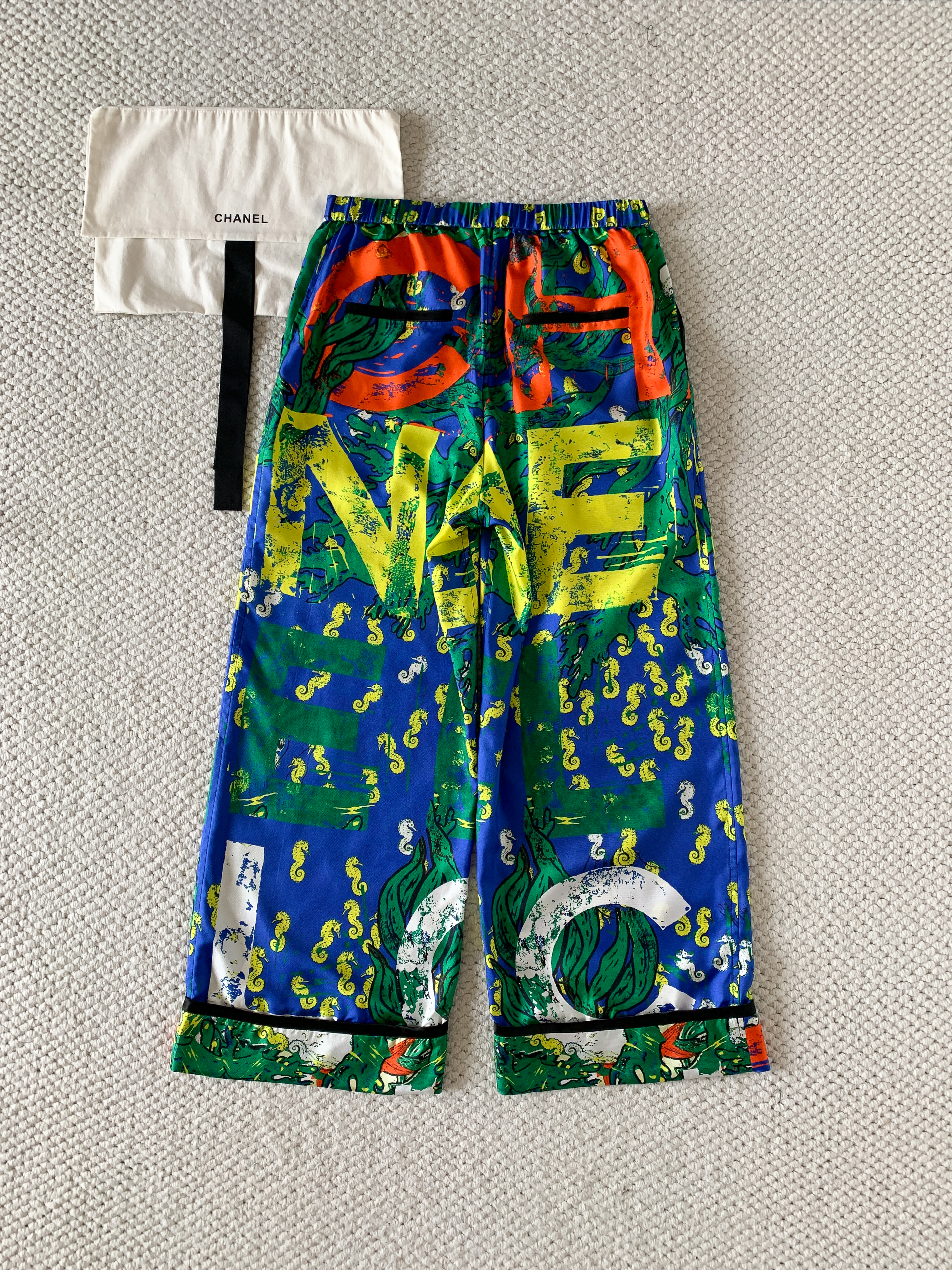 CHANEL Pants Silk Multicolor #386326