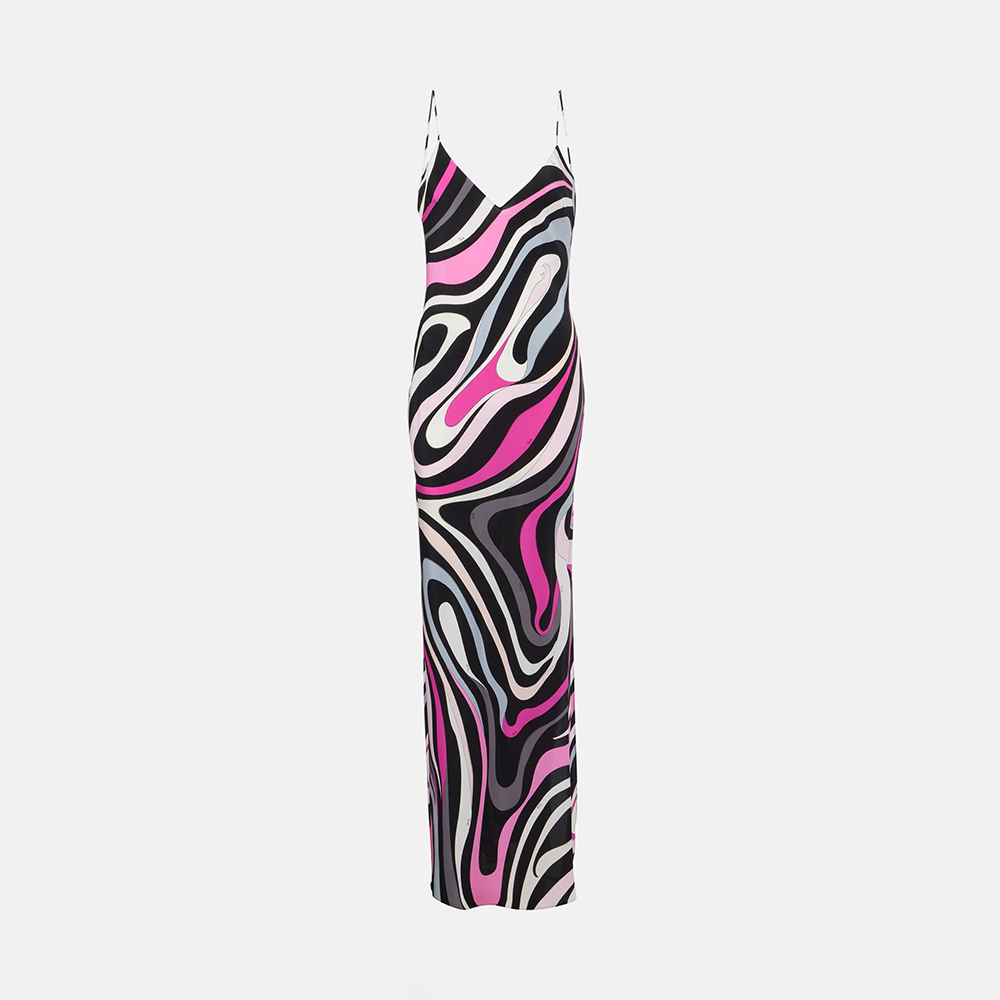 Pucci Marmo Crêpe De Chine Slip Dress #386400