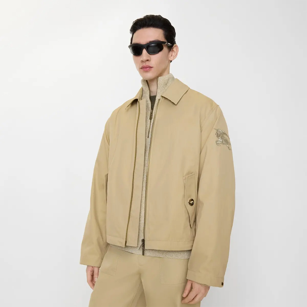 Burberry Gabardine Jacket Dune Beige #387574
