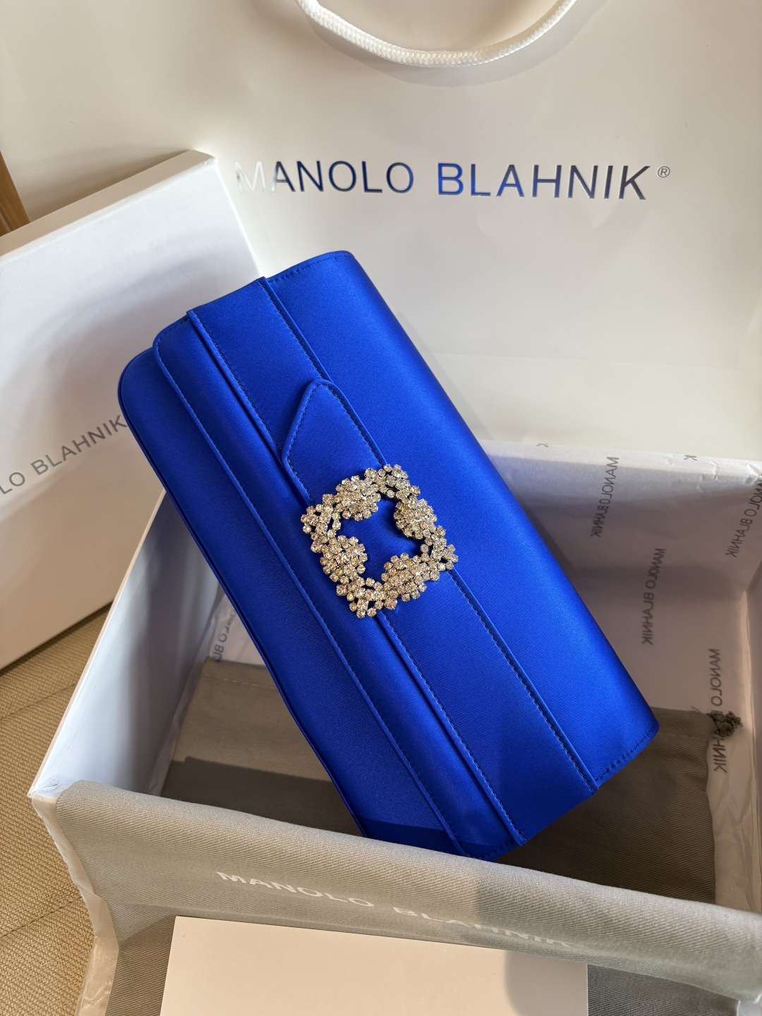 [TOP] MANOLO BLAHNIK Bag 12*24*3cm - Blue - 711 Luxury