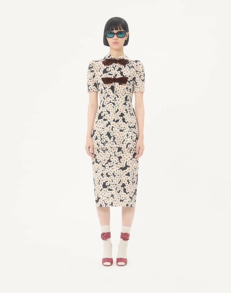 Valentino Bow Print Dress #375527