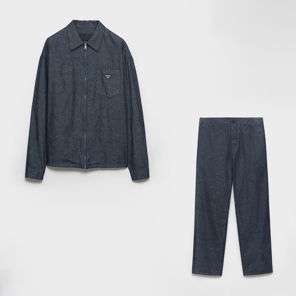 Prada Clothing Prada Chambray Shirt and Pants #378738 | Nigo Office