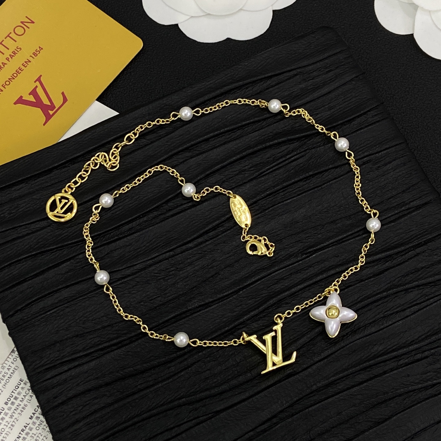[TOP] Louis Vuitton LV Necklace Earrings Bracelet Set - Gold - 711 Luxury