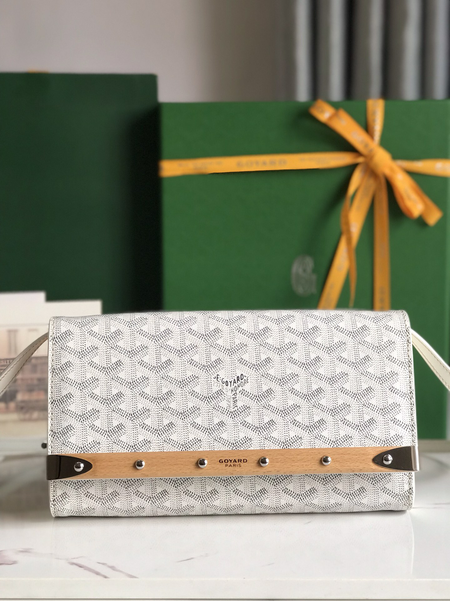 [TOP] Goyard Monte-Carlo Handbag 25×14.5×4cm - White & SHW - 711 Luxury