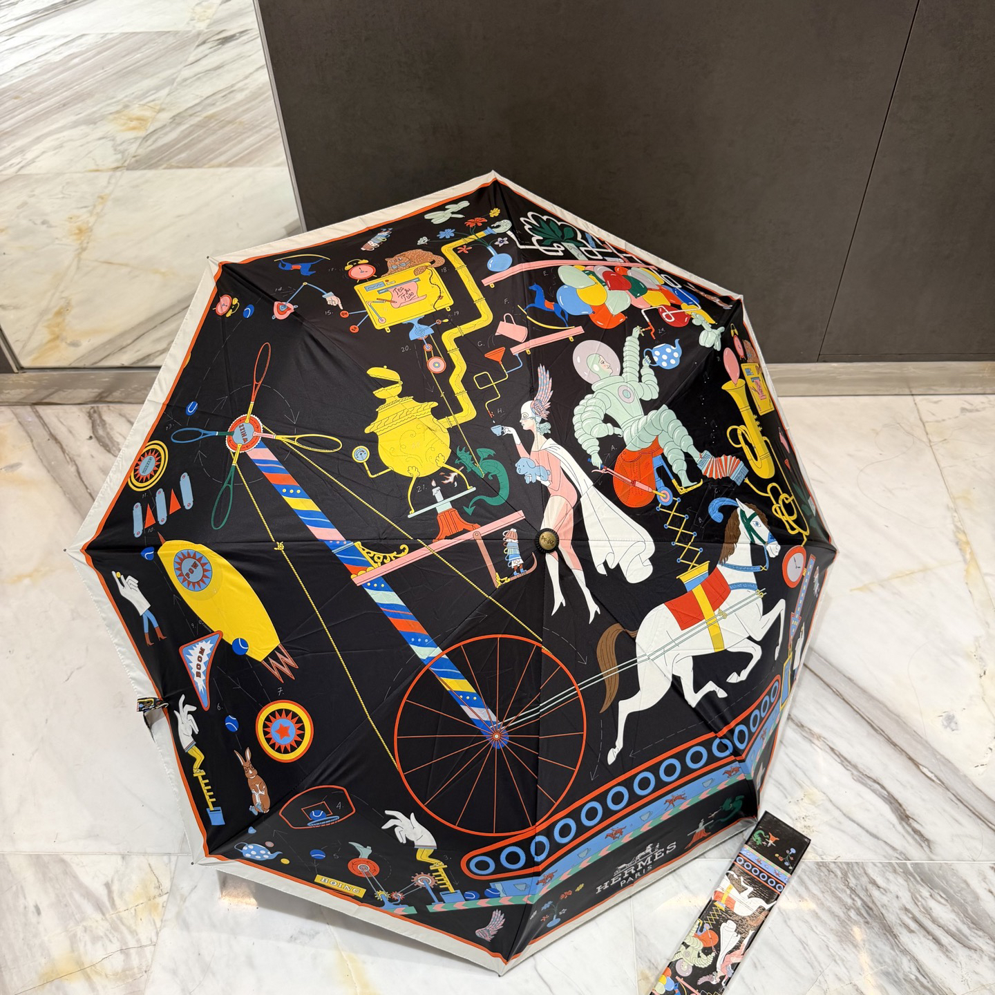 [TOP] HERMES Umbrella - Black - 711 Luxury