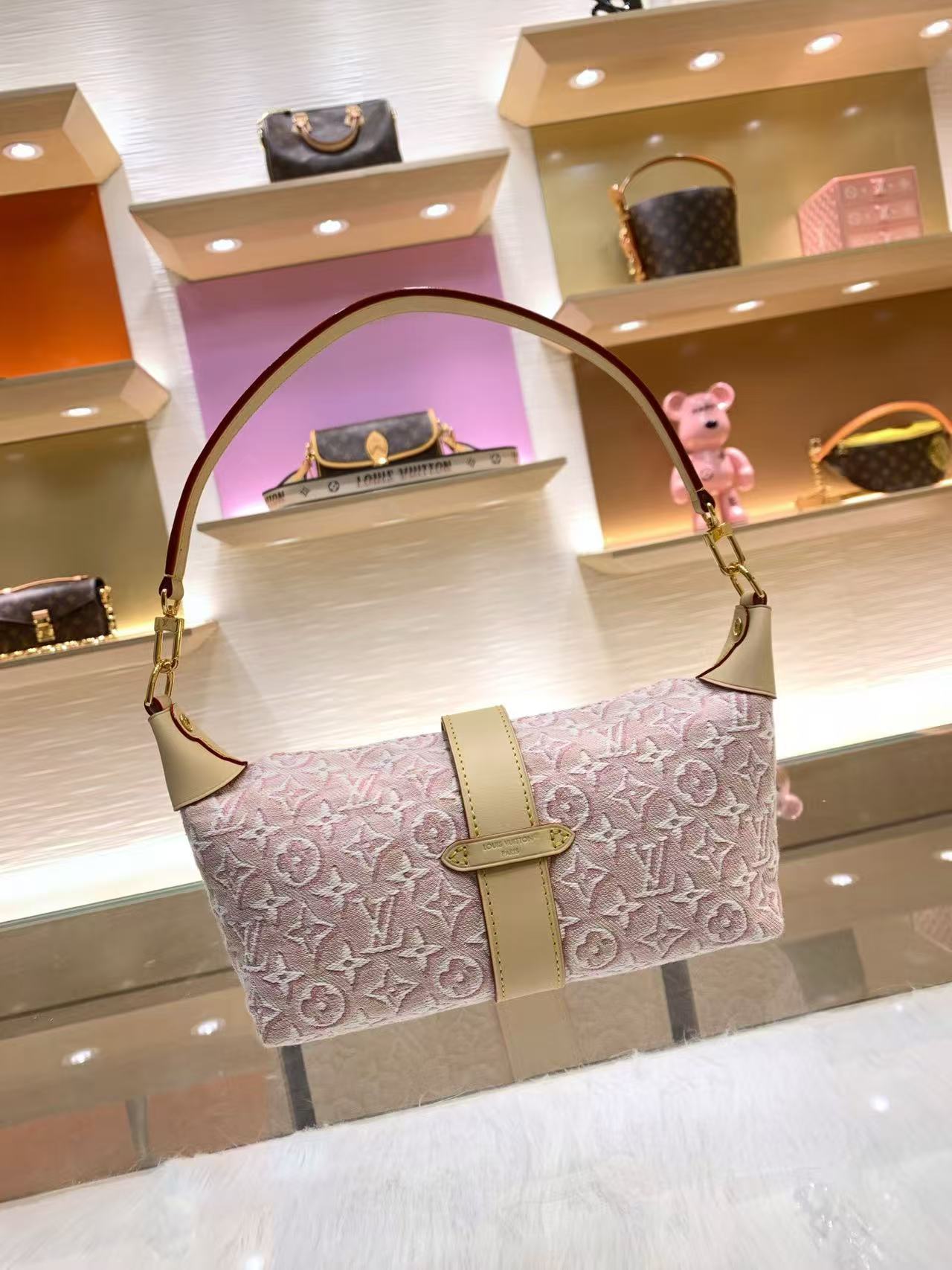 [TOP] Louis Vuitton LV Pochette Mia Bag 22x14.5x8cm - Pink - 711 Luxury