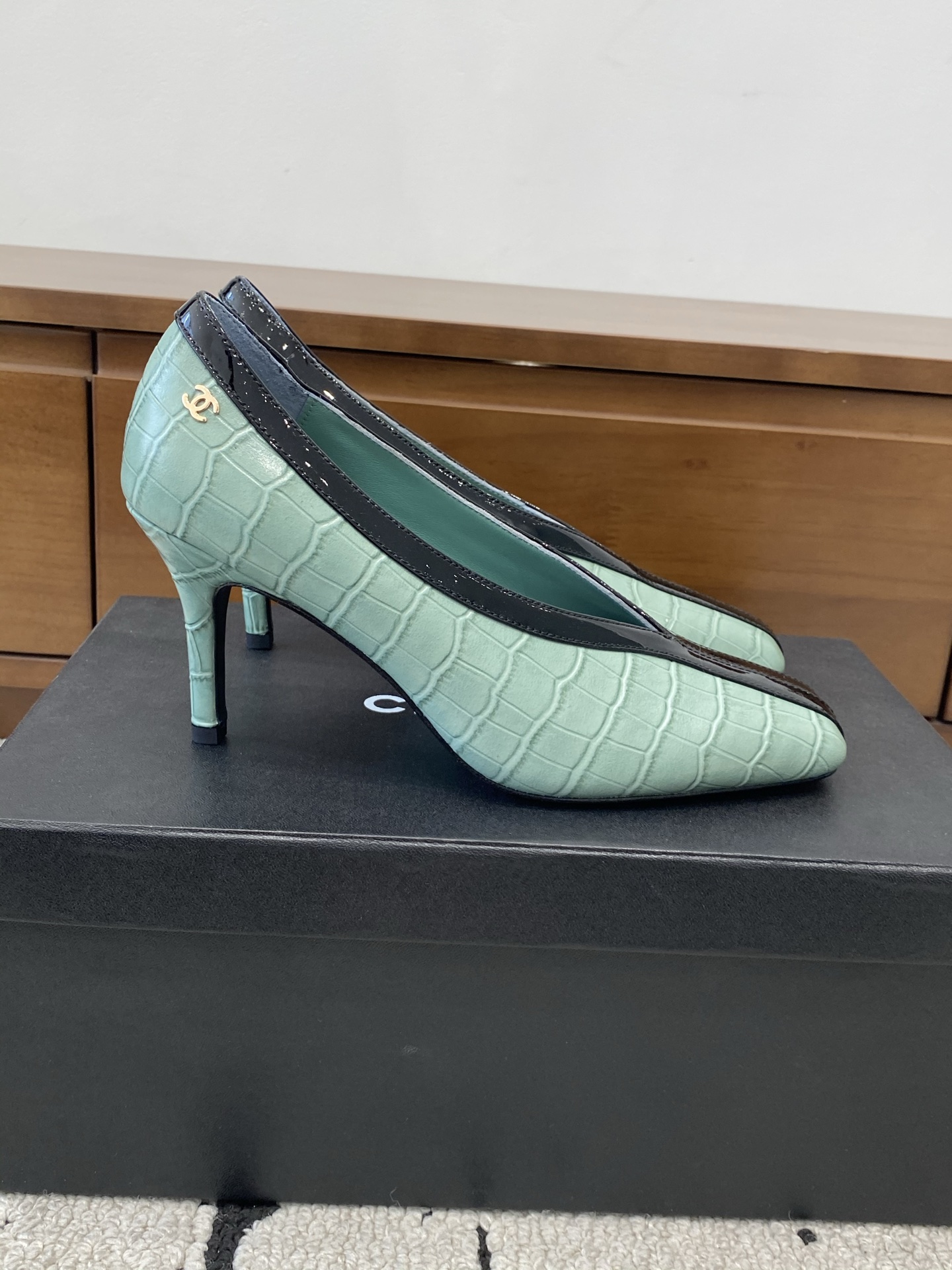 [TOP] CHANEL High Heel - Green - 711 Luxury