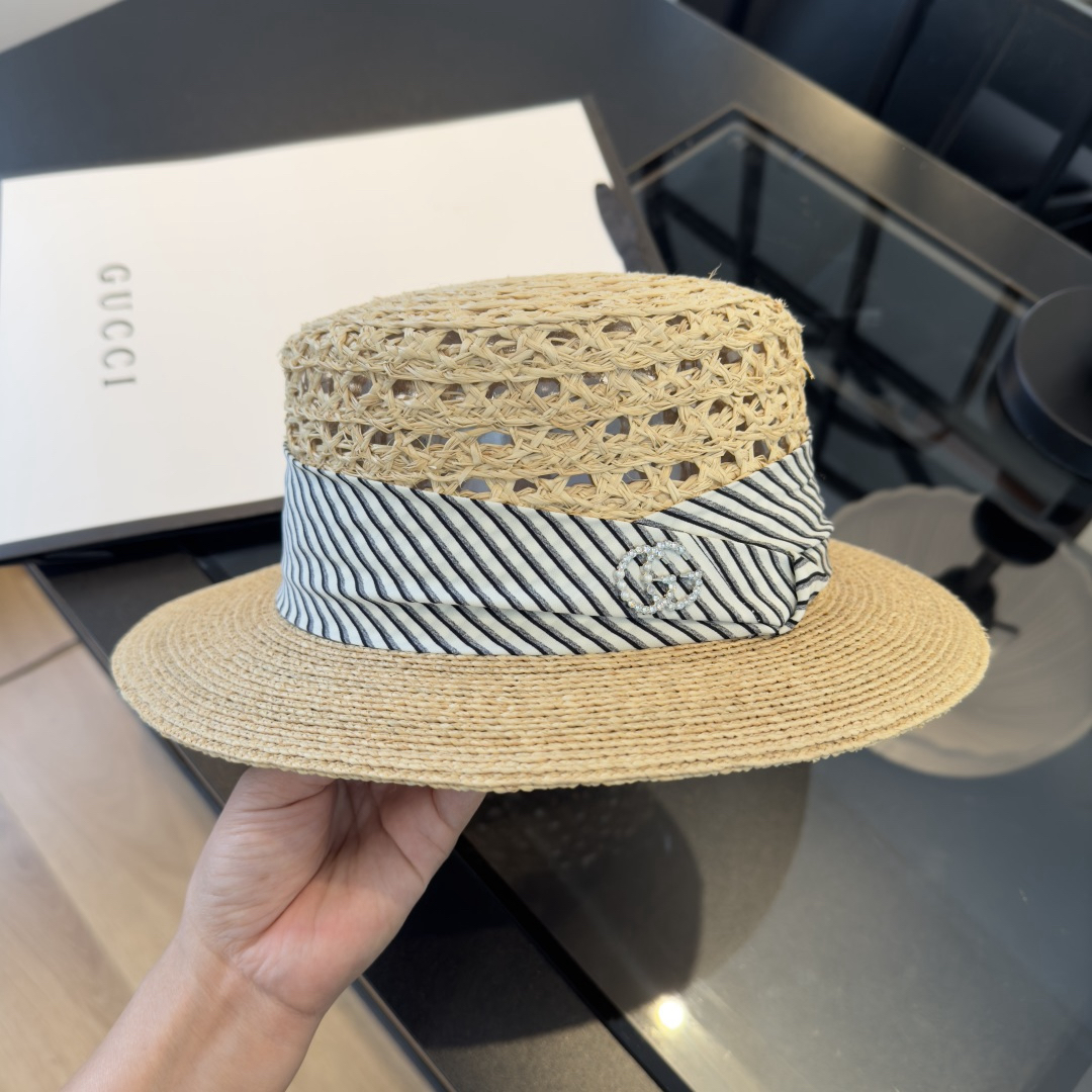 [TOP] GUCCI Hat - Beige - 711 Luxury