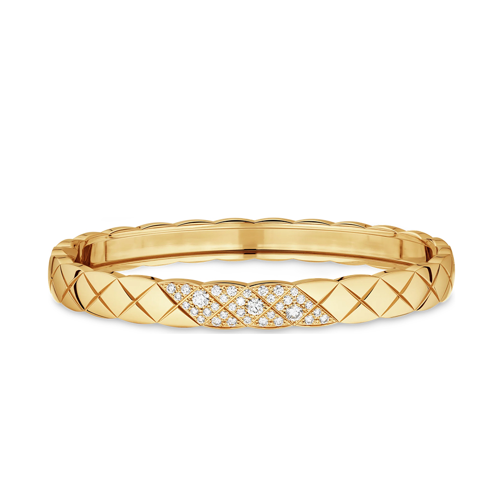 Chanel beige Jewelry CHANEL Coco Crush bracelet BEIGE GOLD Diamond J13210 #394371 | Nigo Office