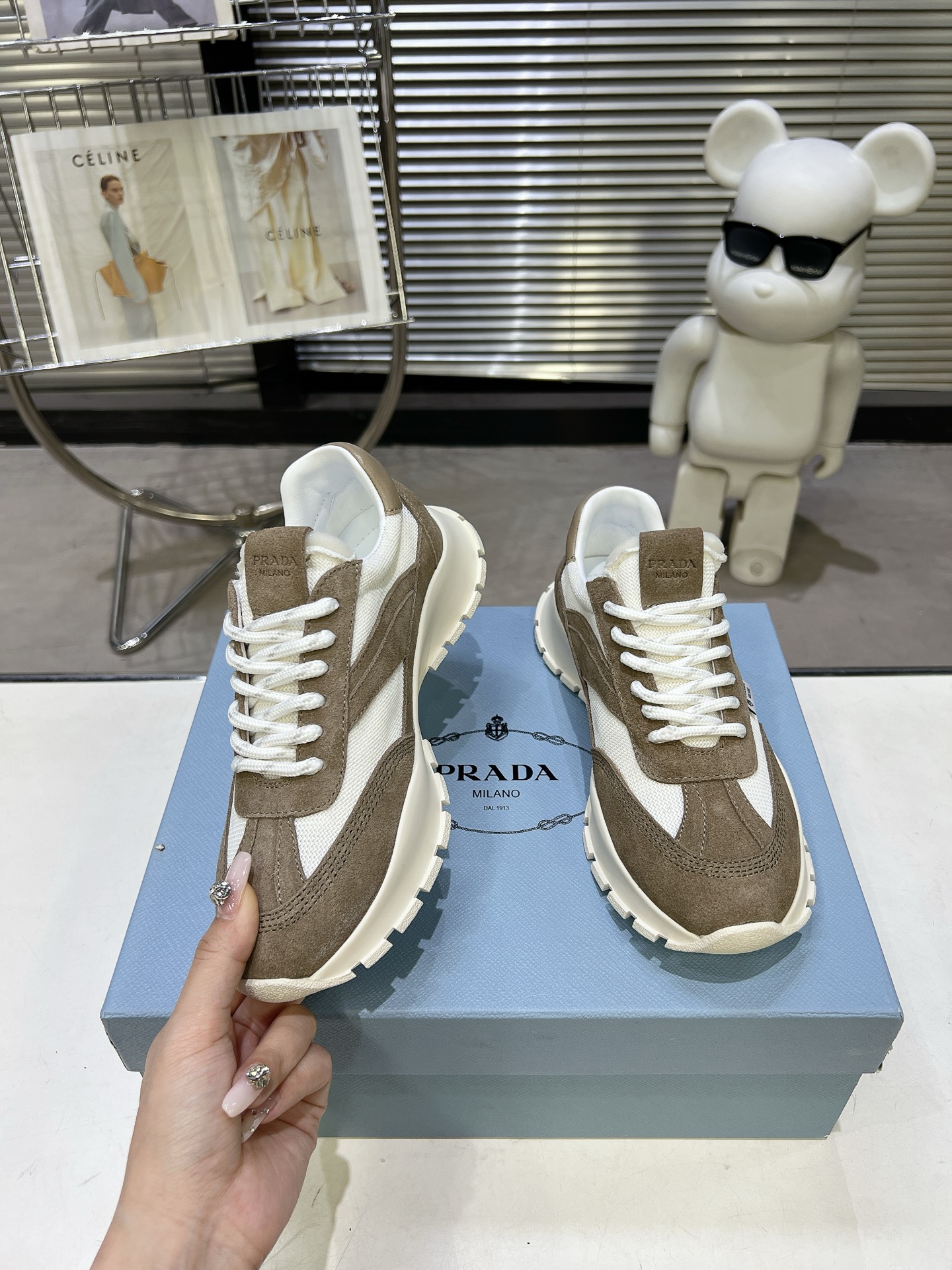 [TOP] PRADA Casual Shoes - Khaki - 711 Luxury