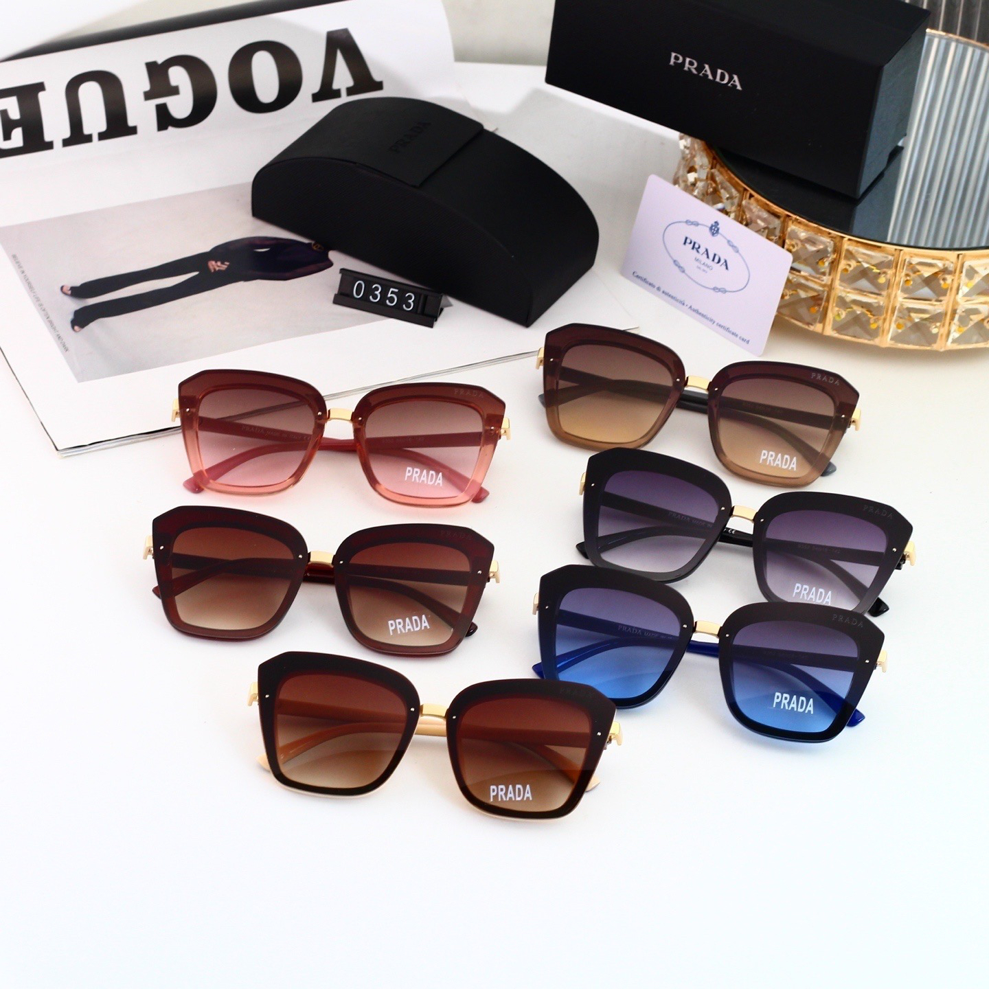 [TOP] PRADA Sunglasses - 6 Colors - 711 Luxury