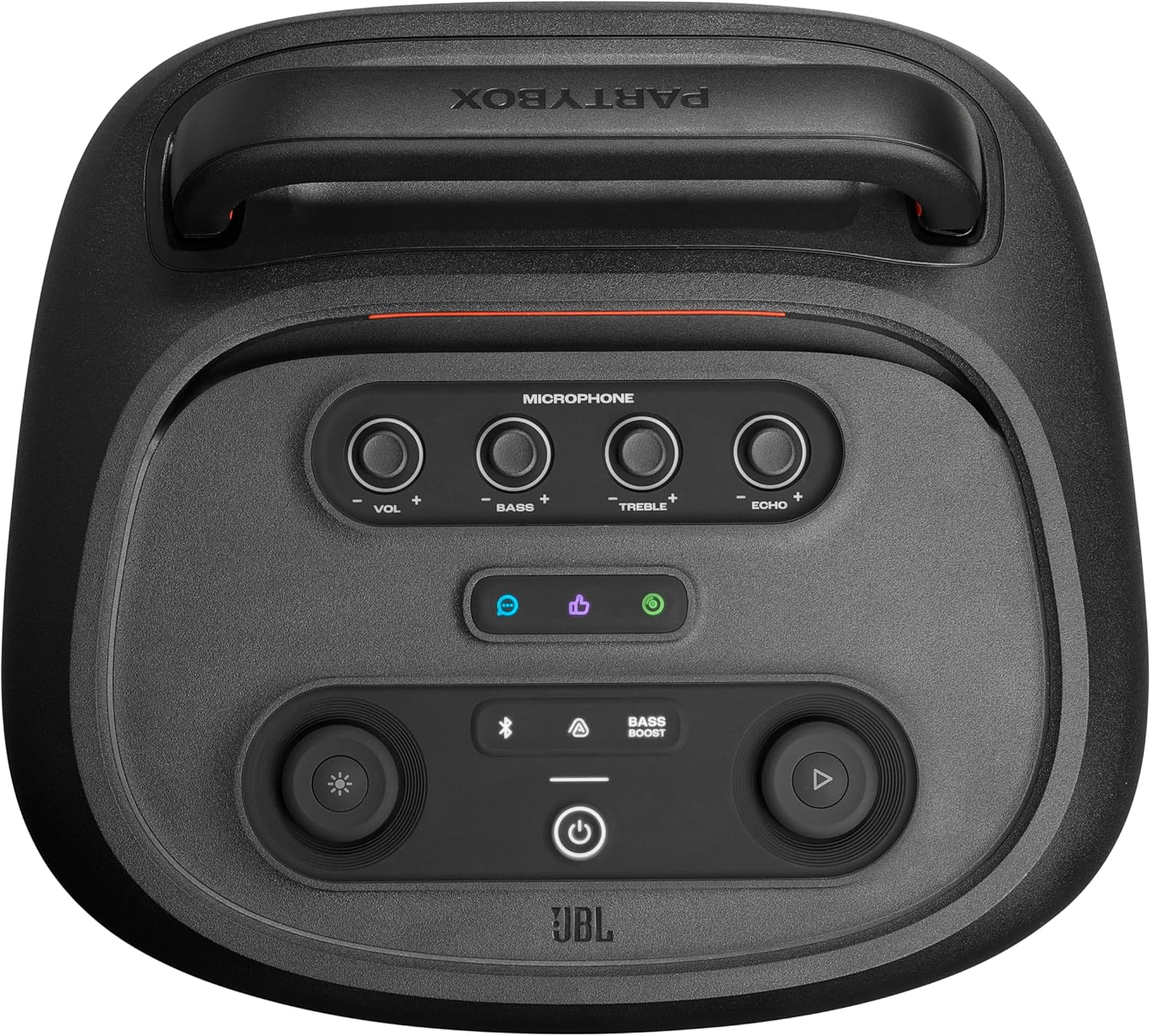 JBL PartyBox 520 - Portable Battery-Powered Party Speaker with AI Sound Boost, Up to 15 Hours of Play time, IPX4 Splash Proof, Multi-Speaker Connection by Auracast, and Telescopic Handle (Black)