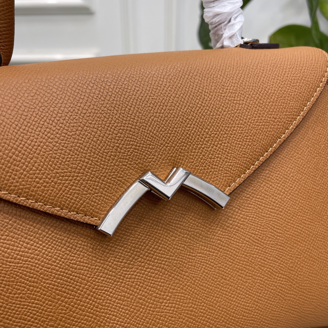 [TOP] MOYNAT Gabrielle Bag Cowhide 26x18x9cm - Brown - 711 Luxury
