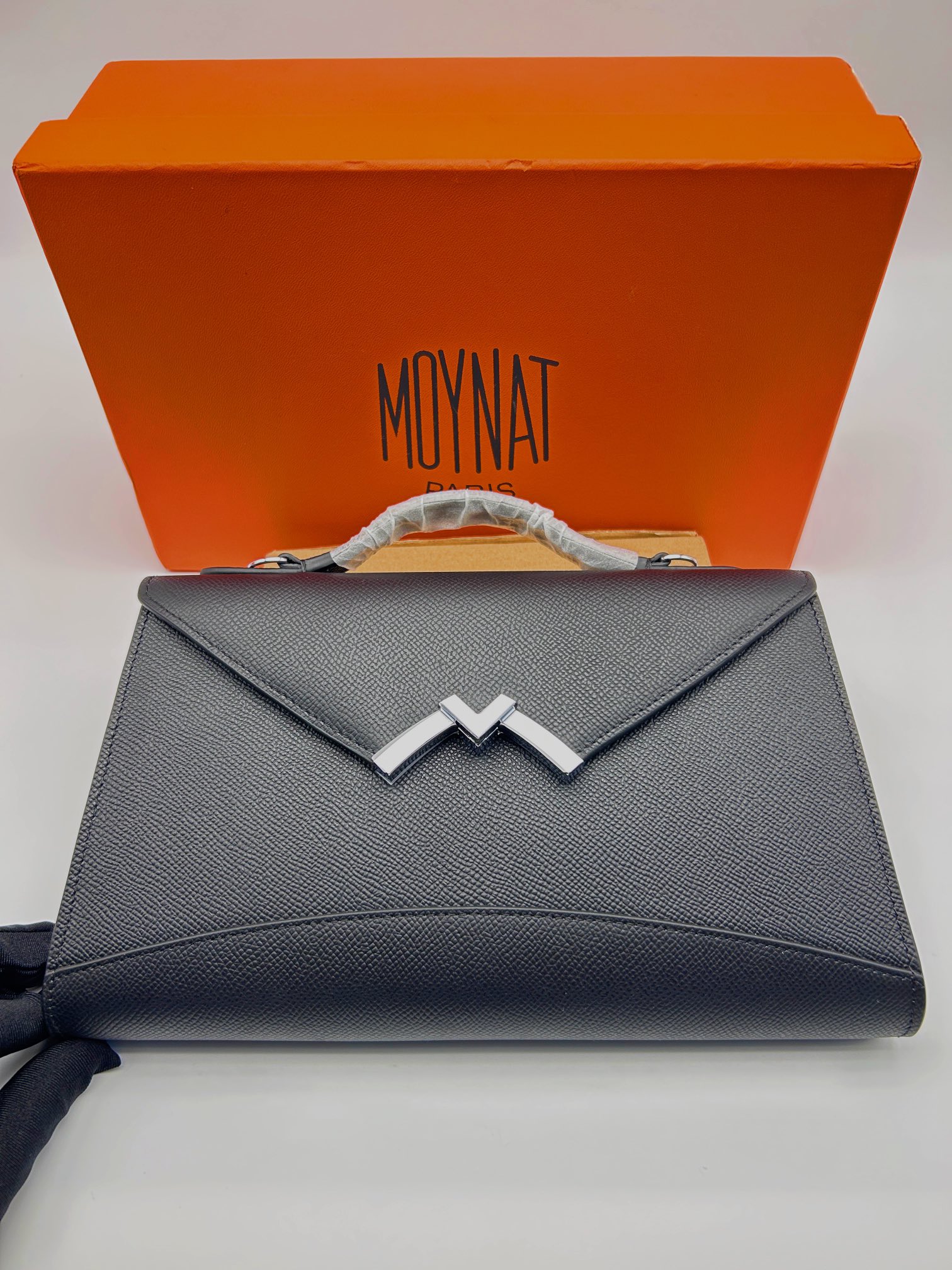 [TOP] MOYNAT Gabrielle Bag Cowhide 26x16x4cm - Black - 711 Luxury