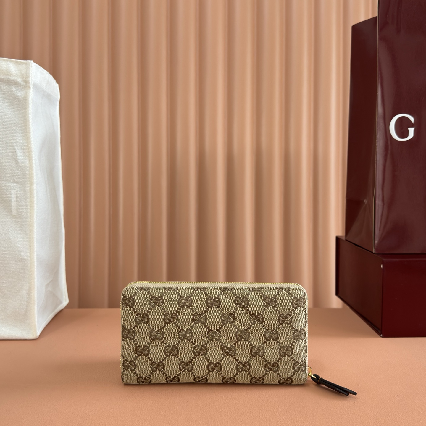 [TOP] GUCCI Marmont Wallet 19x10.5x2cm - Brown