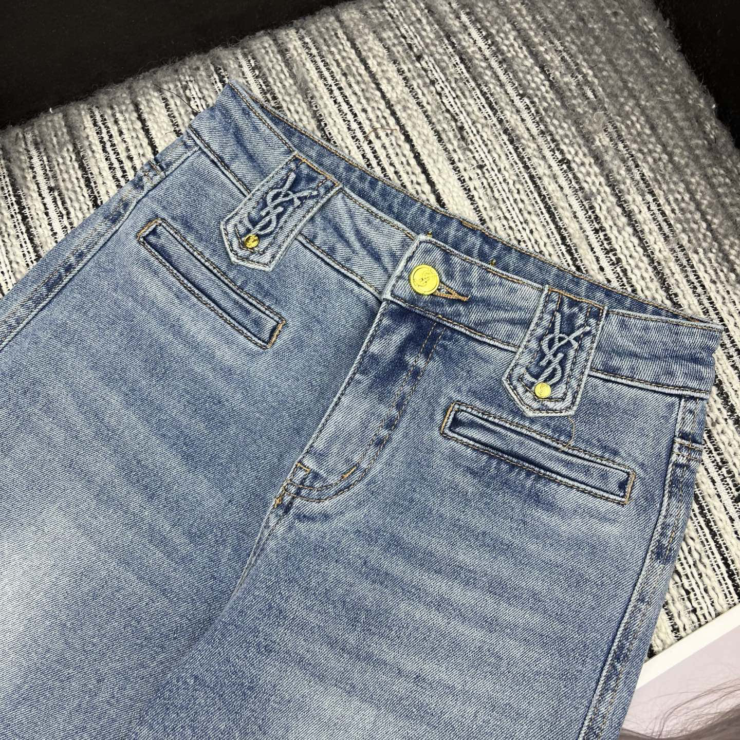 [TOP] Yves Saint Laurent YSL Pants - Blue