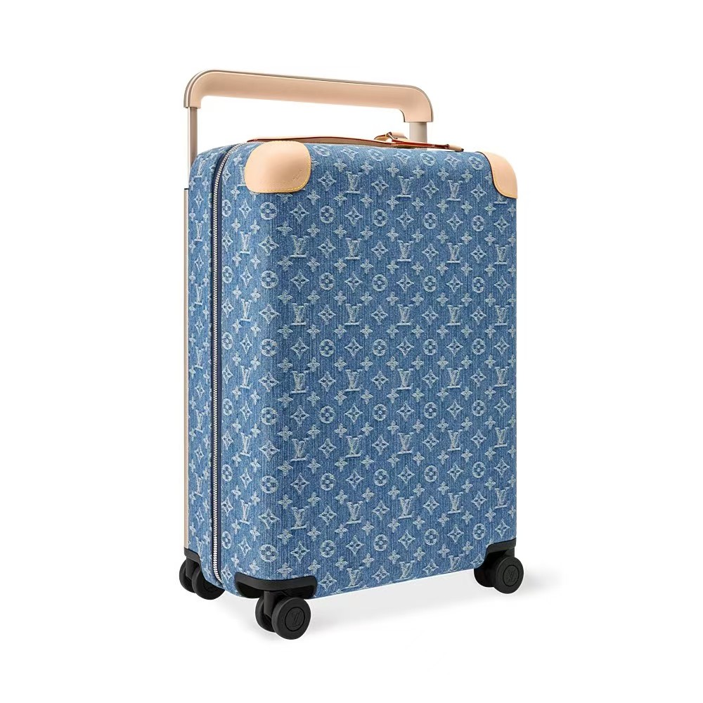 [TOP] Louis Vuitton LV Rolling Luggage Horizon 38.0 x 55.0 x 21.0 cm - Denim Blue