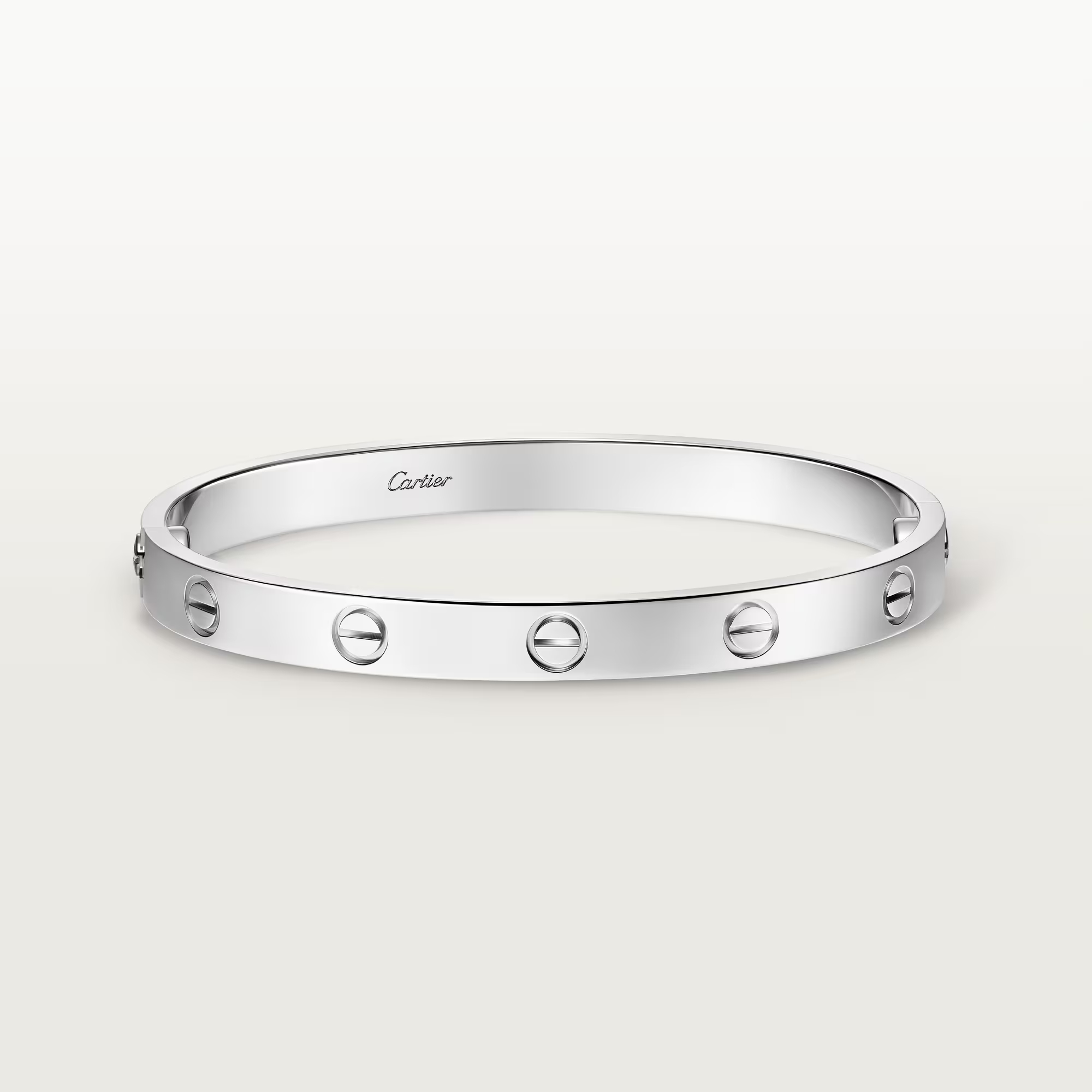 Carty Love Grand Union Bracelet, White Gold, Classic Model