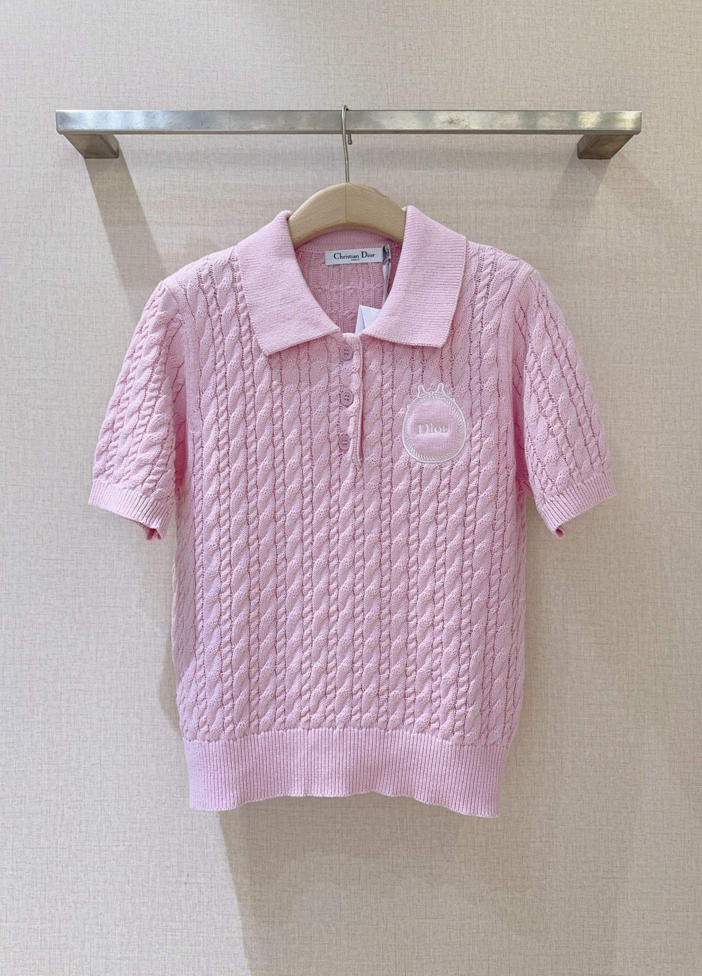 [TOP] Christian Dior Knit Top - Pink - 711 Luxury
