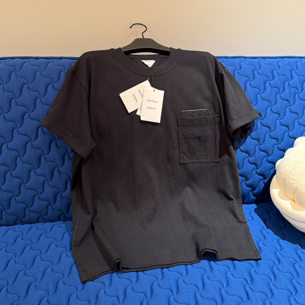 Bottega Veneta Clothing Bottega Veneta Embroidered Logo Cotton T-shirt | Nigo Office