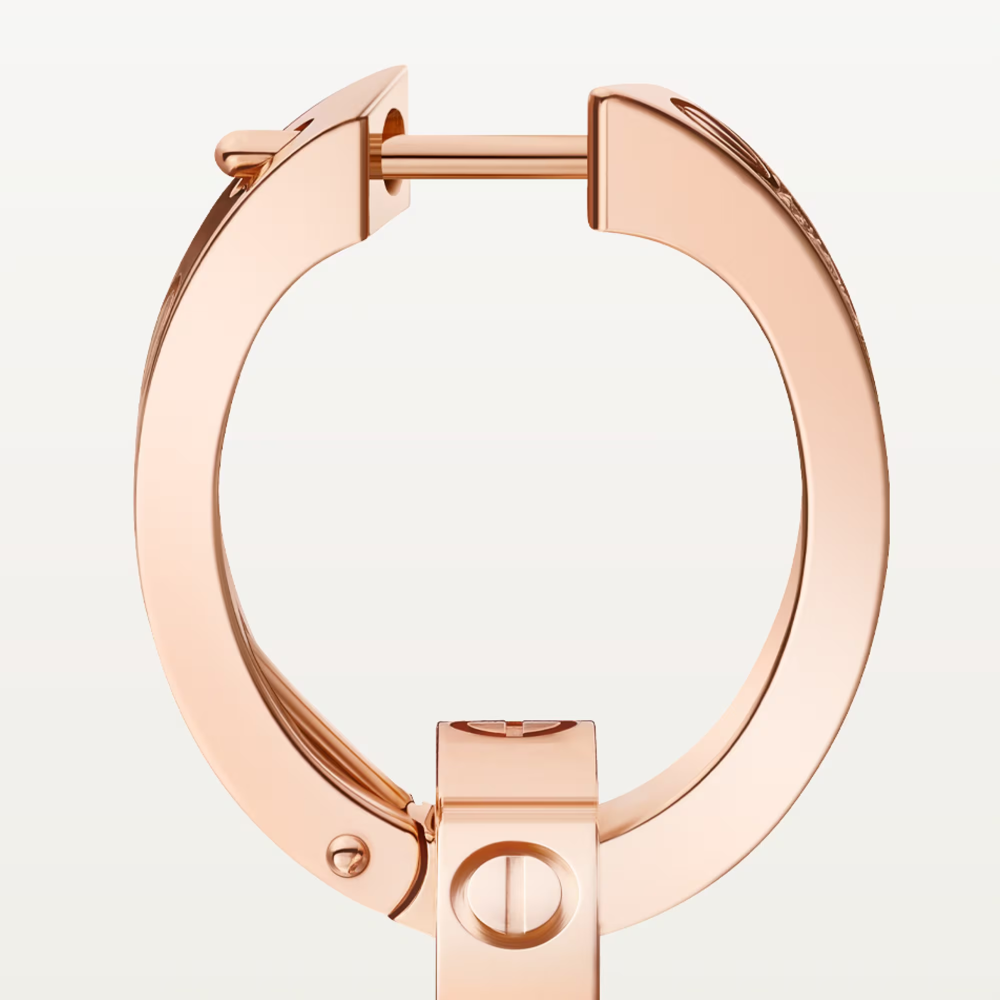 Carty Love Luna Loop Earrings, Rose Gold, Multiwear