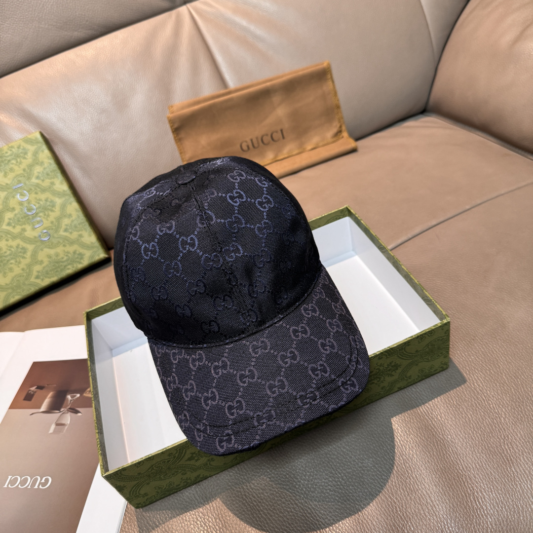 [TOP] GUCCI Baseball Hat - Dark Blue - 711 Luxury