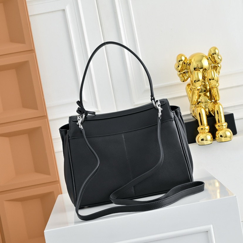 [TOP] BALENCIAGA Rodeo Bag 22.8x9.9x8.3cm - Black & SHW - 711 Luxury