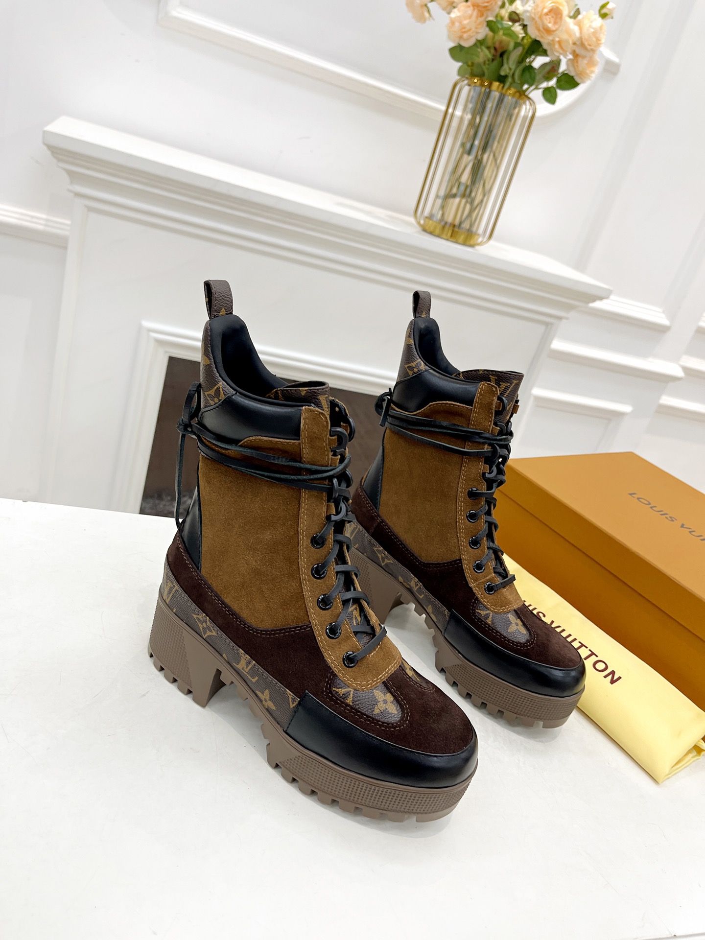 [TOP] Louis Vuitton LV Boots - Brown - 711 Luxury