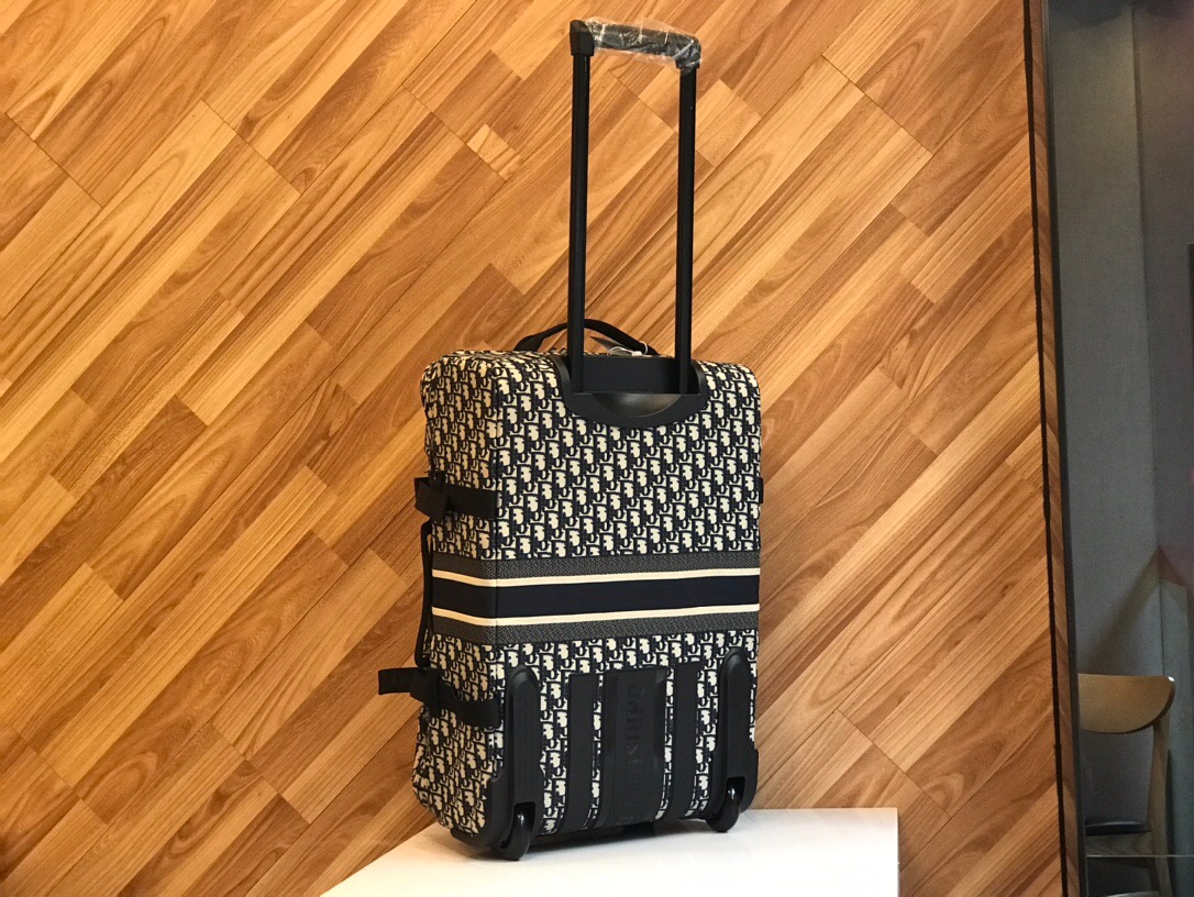 [TOP] Christian Dior Luggage Box 49-33-21cm -Black - 711 Luxury
