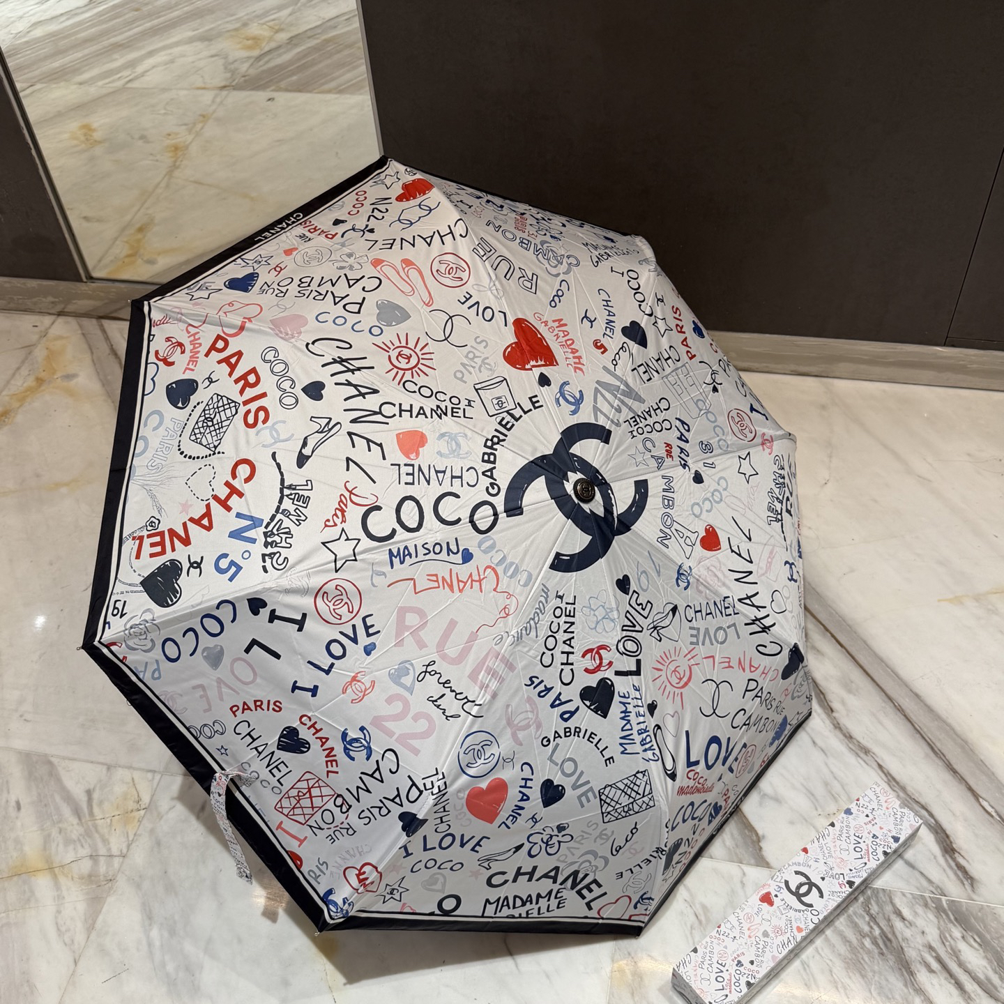 [TOP] CHANEL Umbrella - White - 711 Luxury