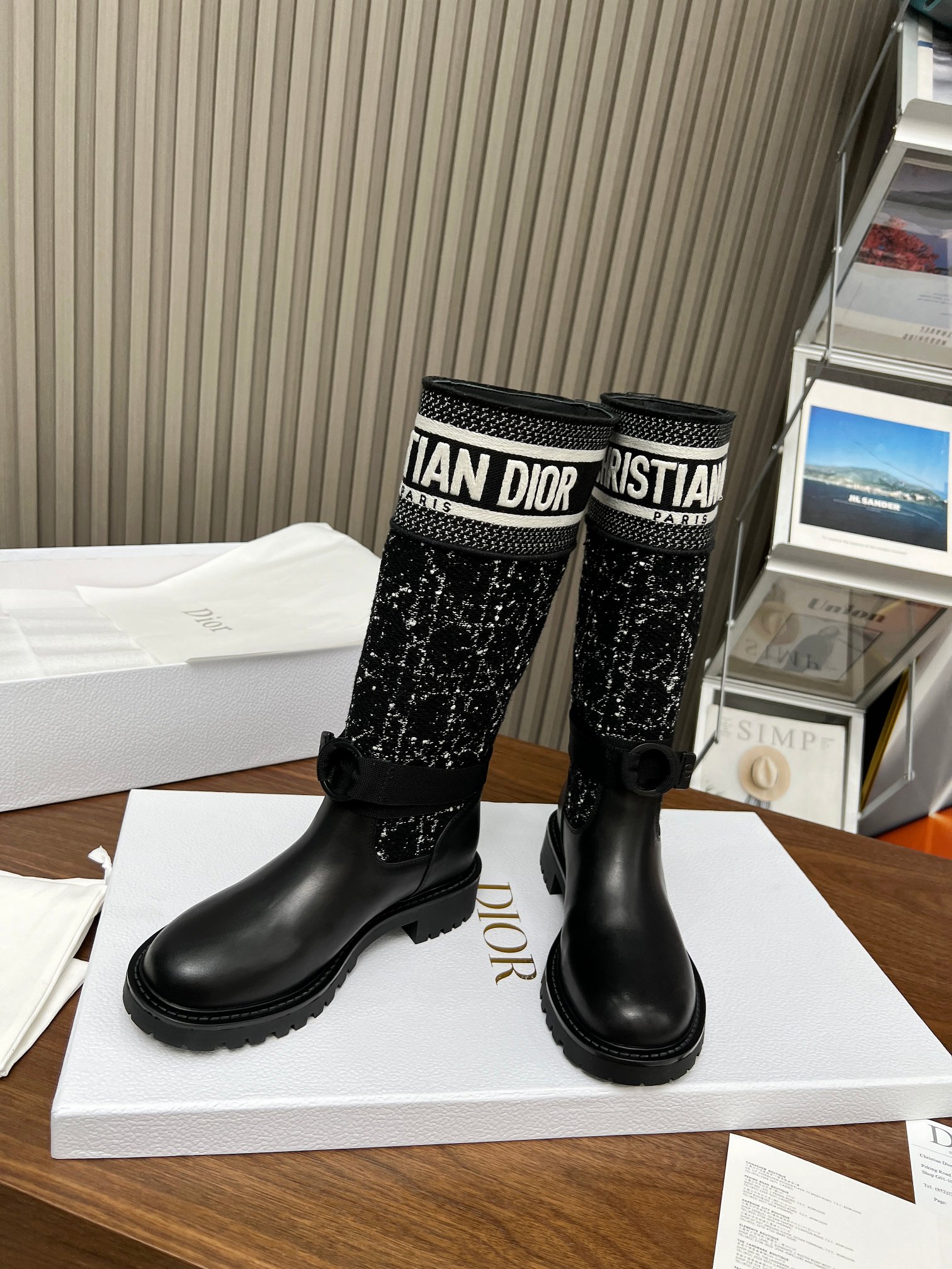 [TOP] Christian Dior Cowhide Boots - Black - 711 Luxury