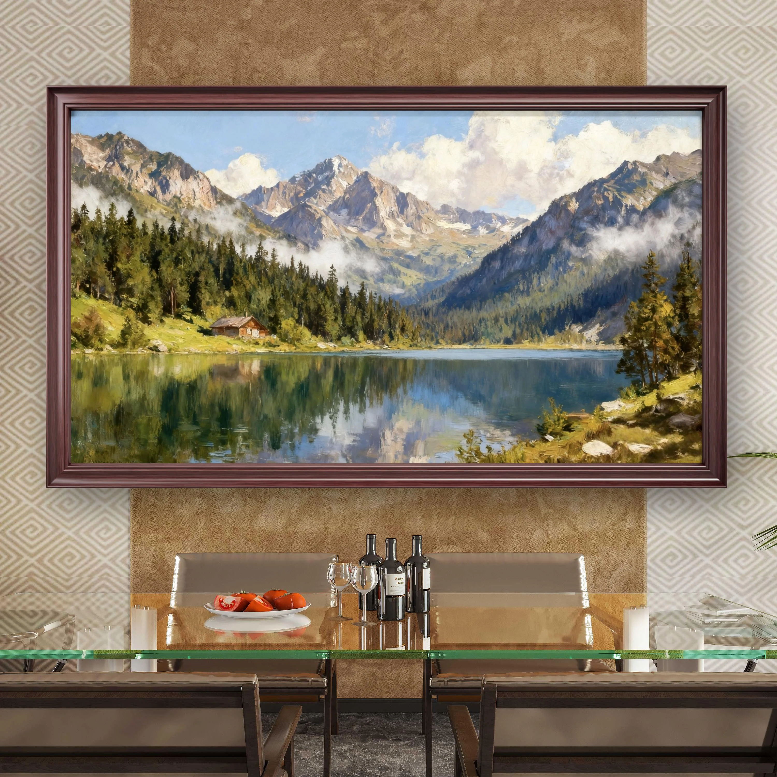 Ink Wash Mountains and Rivers