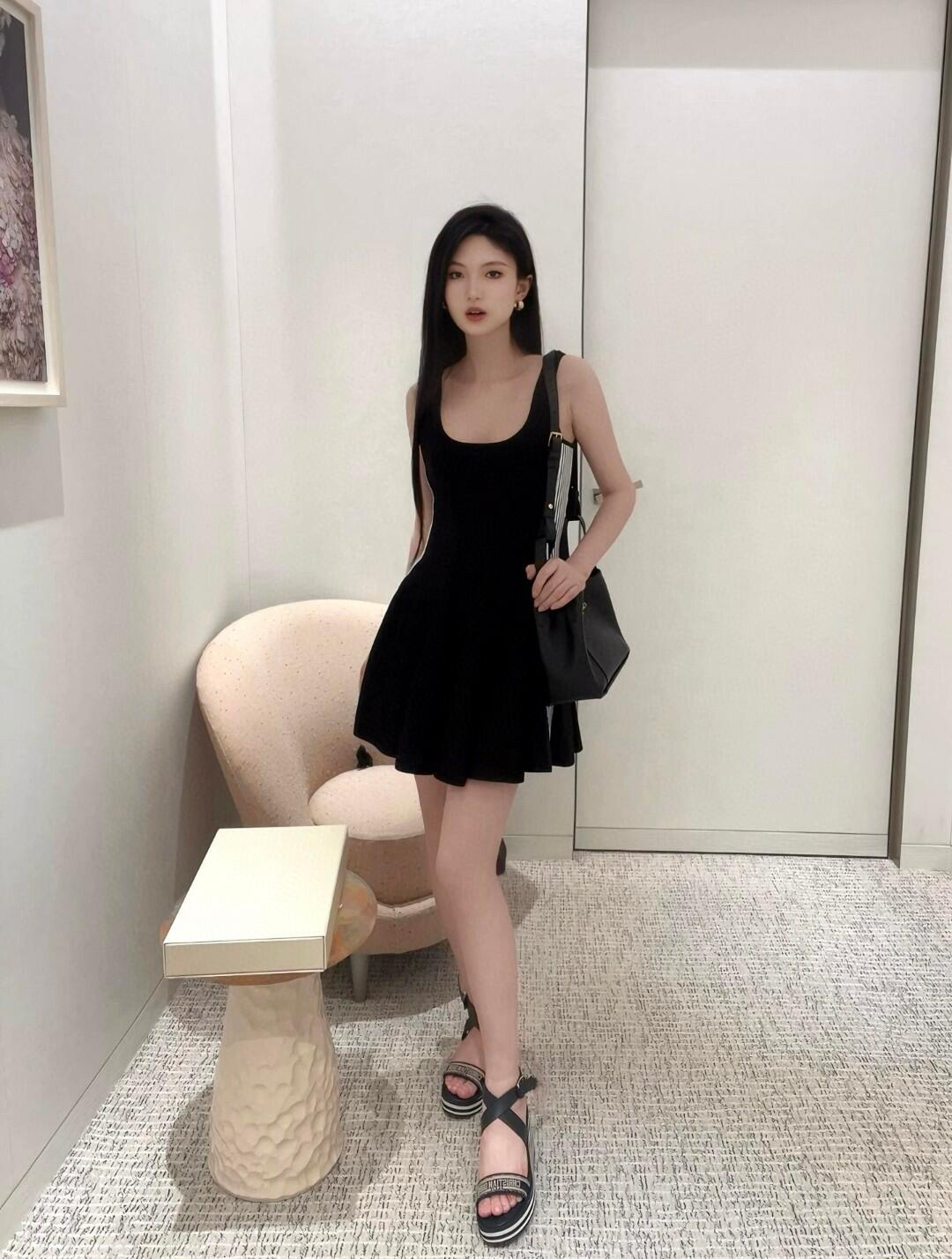 [TOP] Christian Dior Dress - Black