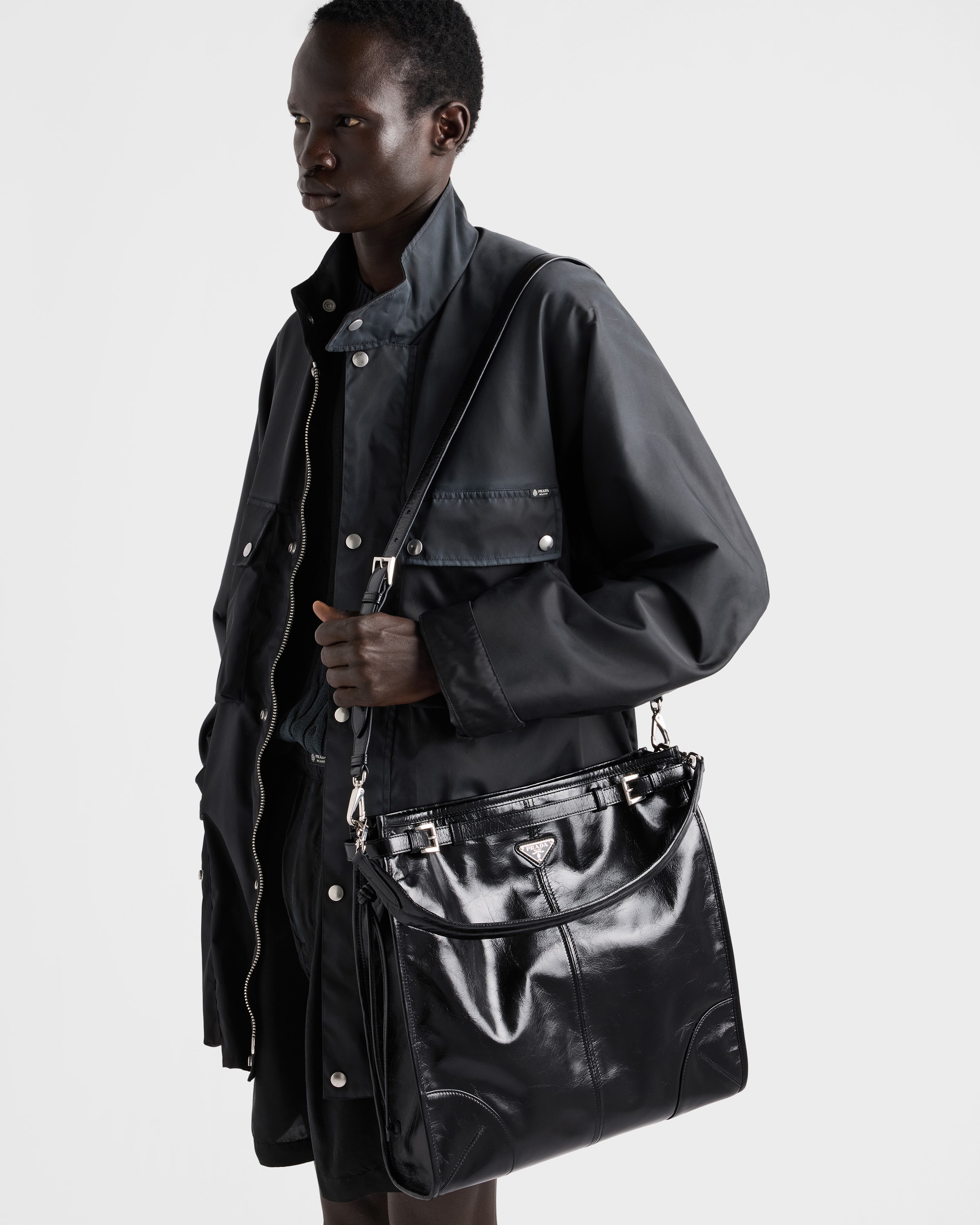Prada black Bag PRADA Black Prada Bonnie Leather Shoulder Bag #396694 View 2 | Nigo Office