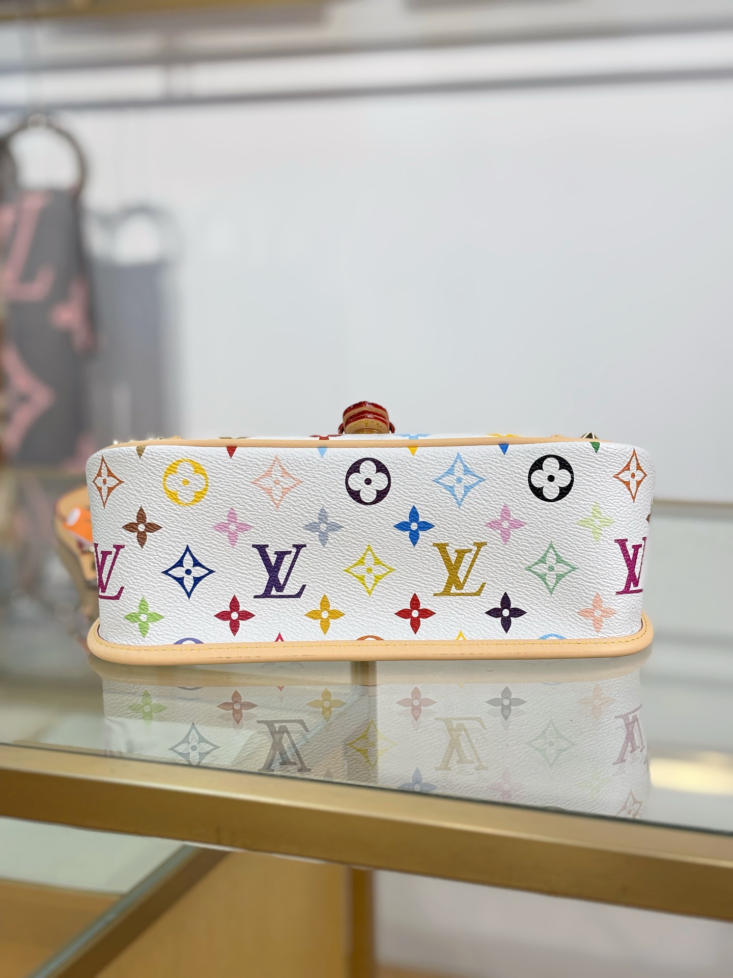 [TOP] Louis Vuitton LV x TM Diane Bag 24x15x9cm - White