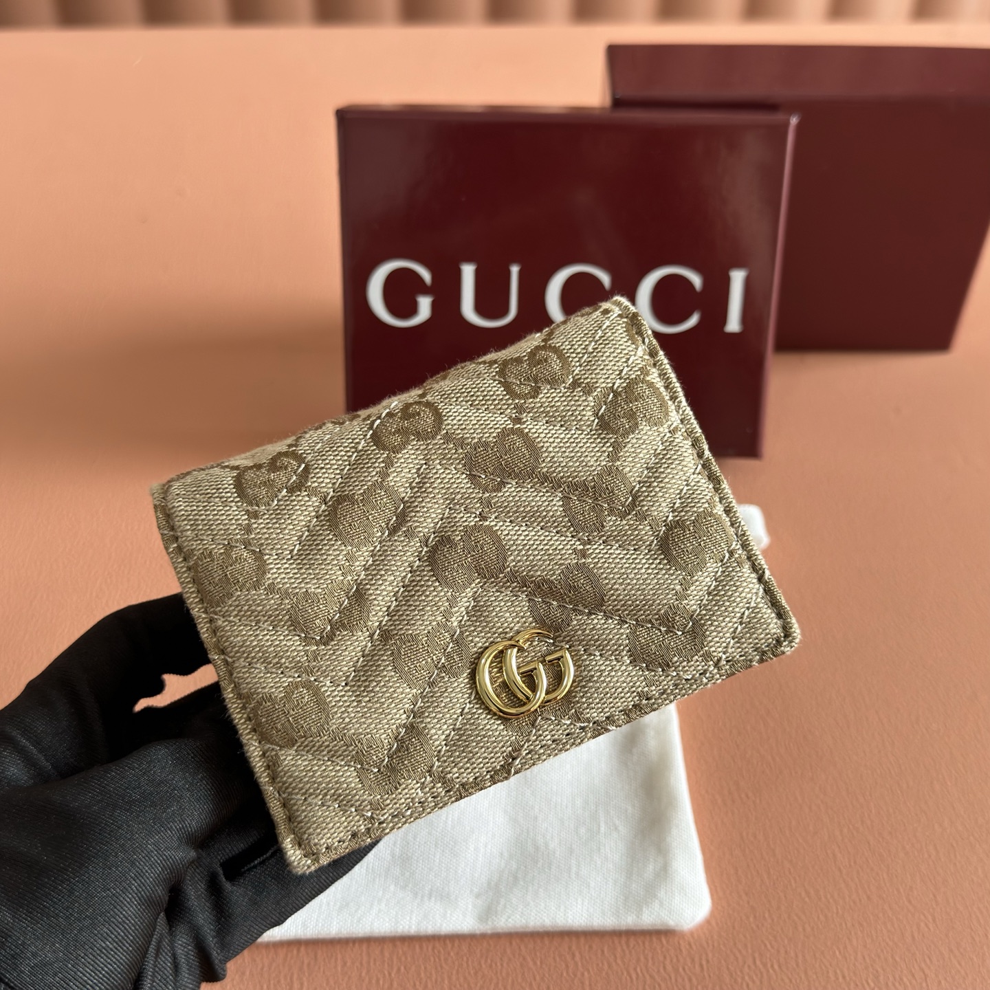 [TOP] GUCCI Generation Wallet 11.5 x 8 x 3CM - Brown - 711 Luxury