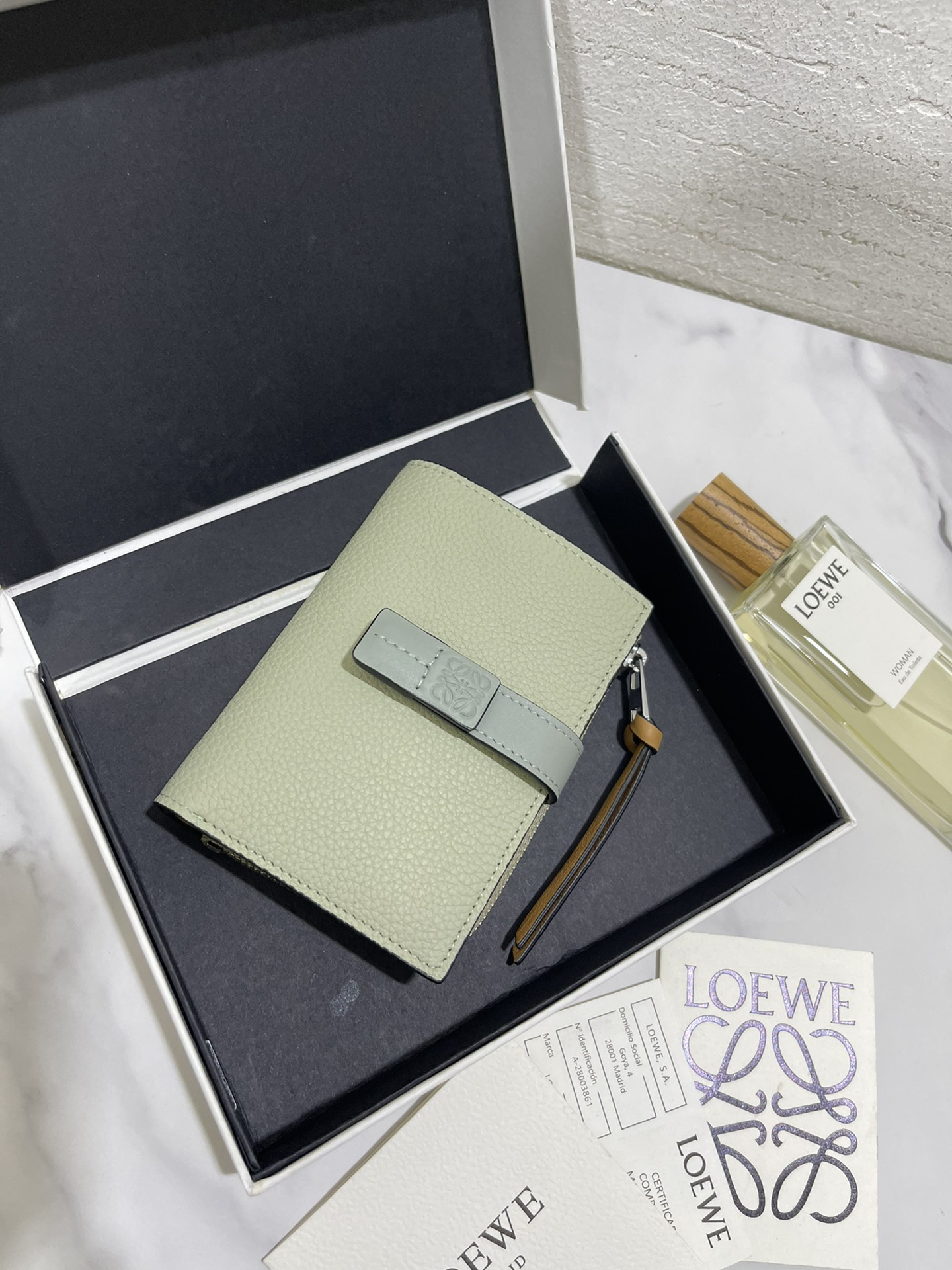 [TOP] LOEWE Wallet 12*8.5 cm - Green - 711 Luxury