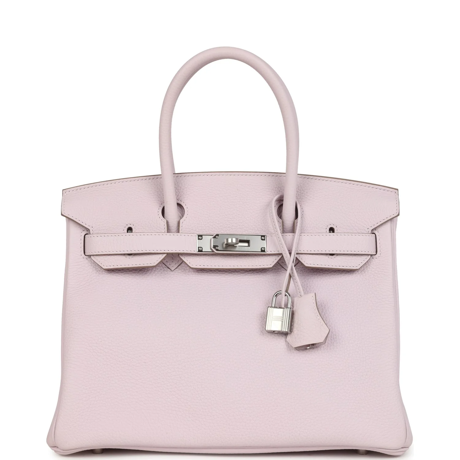 Hermes BirkinMauve Pale Clemence Palladium Hardware
