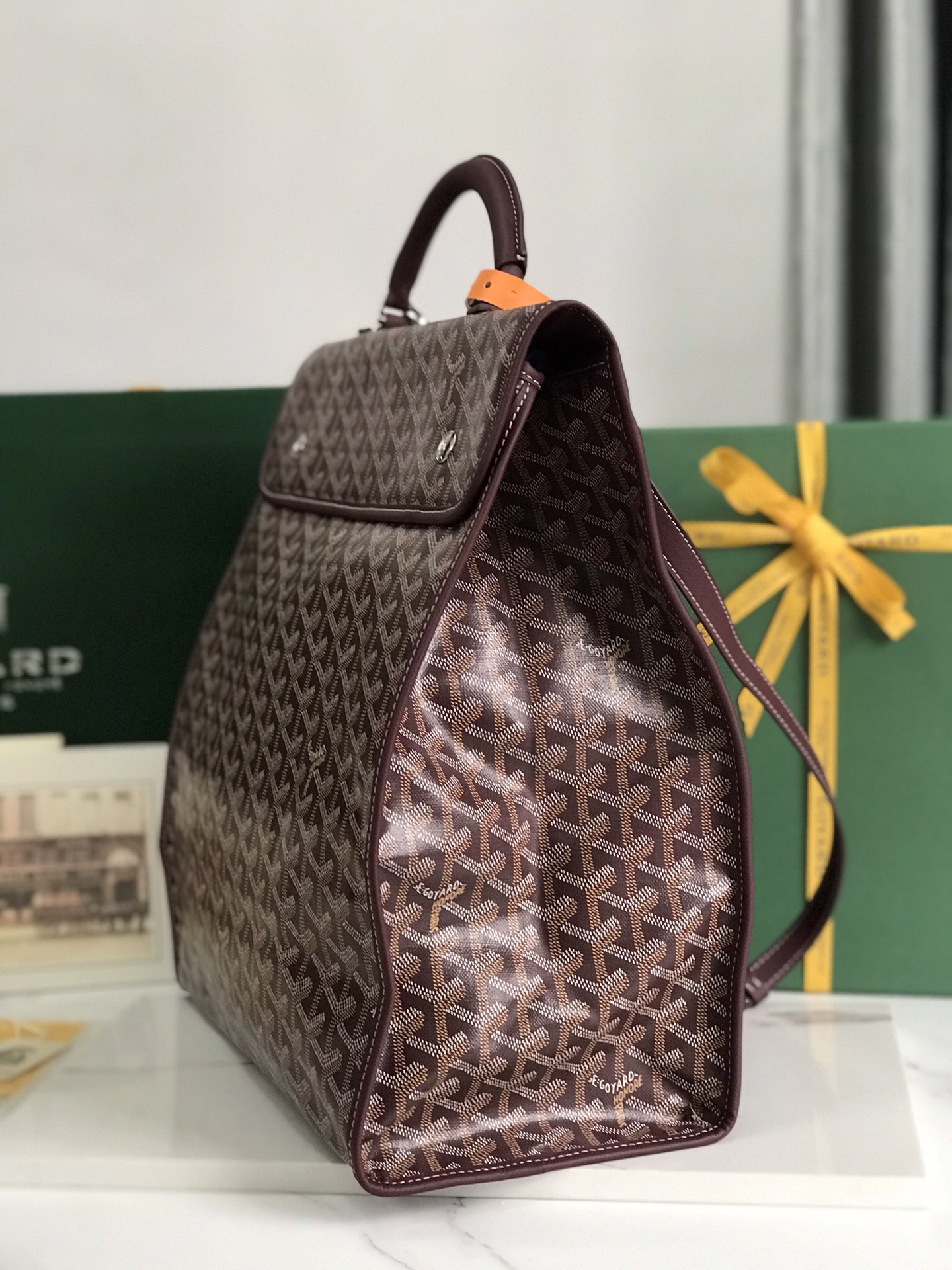 [TOP] Goyard Saint Léger Backpack 37x15x34cm - Wine Red - 711 Luxury