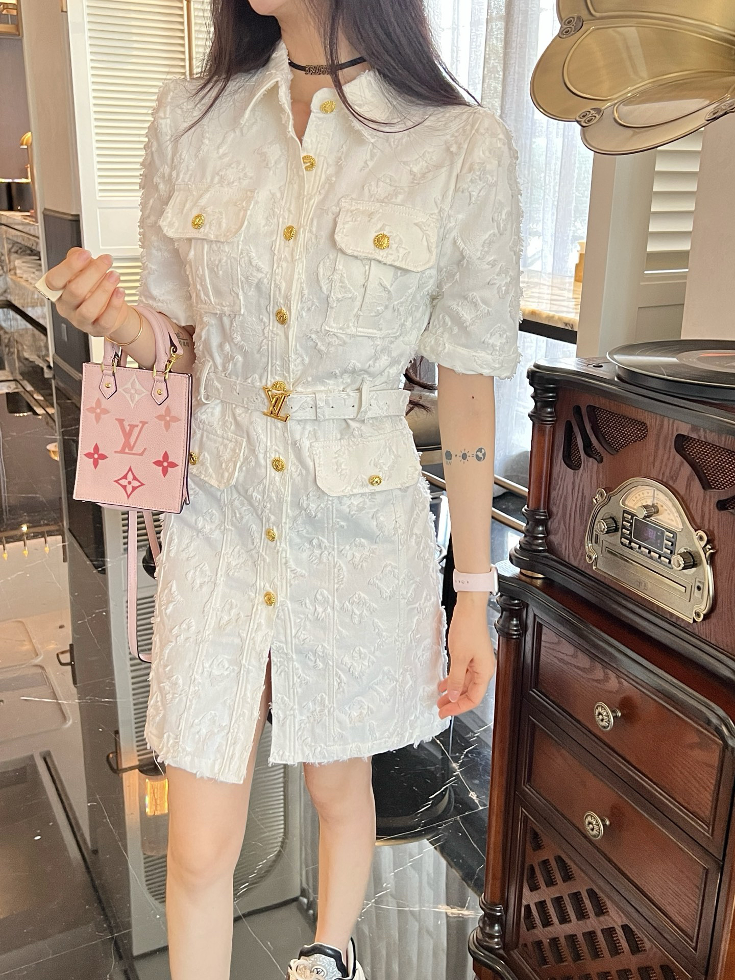 [TOP] Louis Vuitton LV  Dress - White