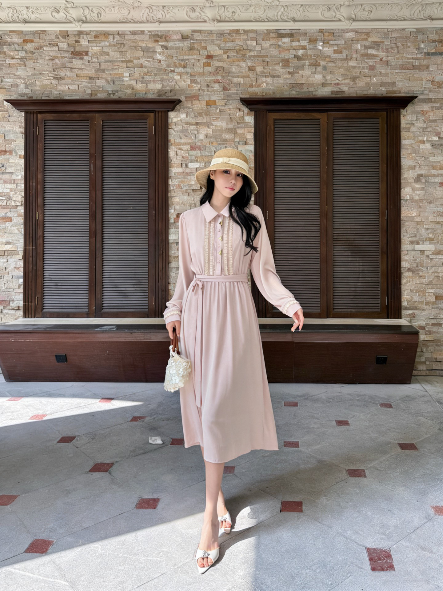 [TOP] Louis Vuitton LV Dress - Pink