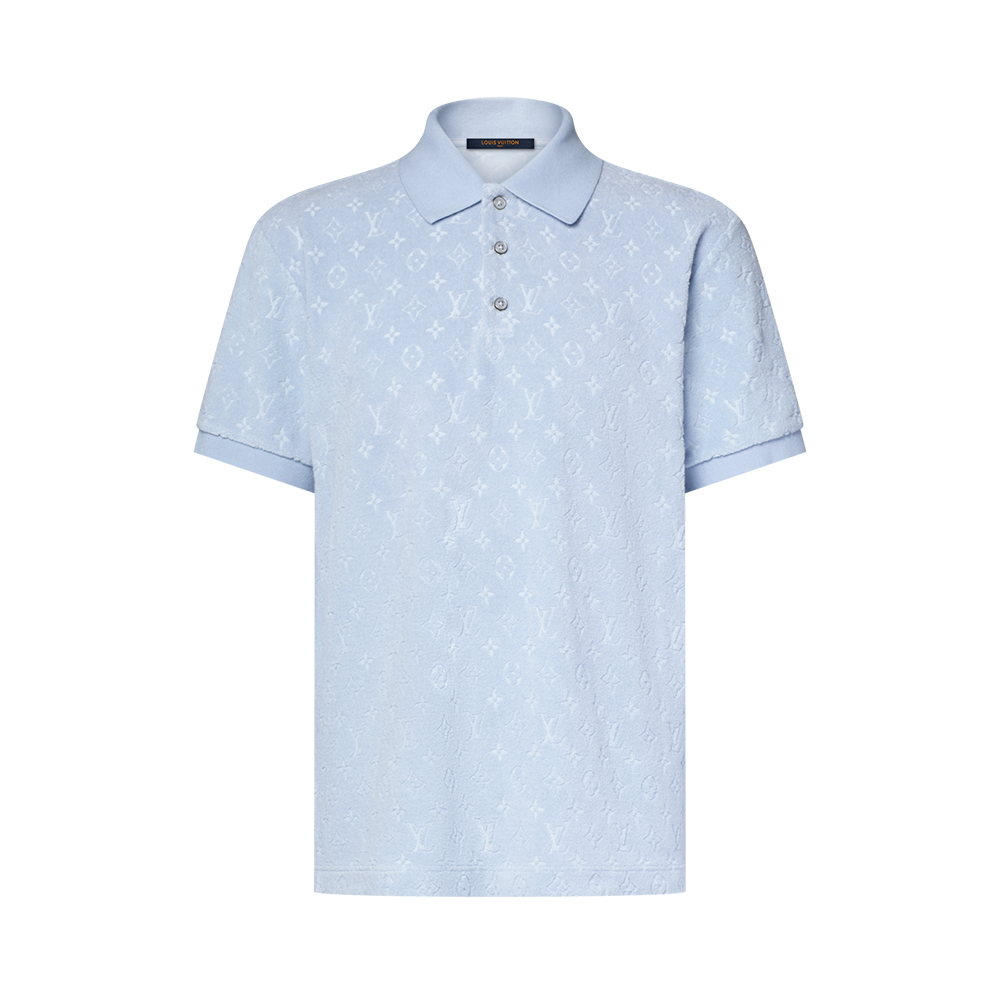 LOUIS VUITTON Monogram French Terry Polo Shirt #383441