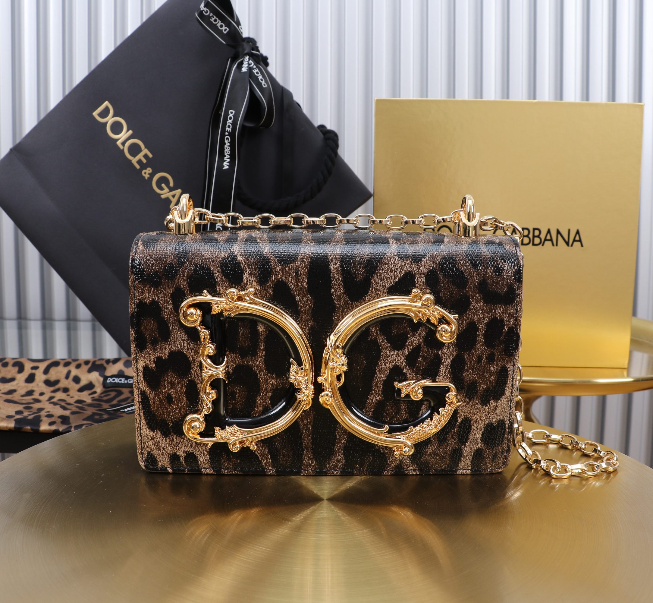[TOP] Dolce & Gabbana D&G Girls  Bag  21x5x13.5 cm - Leopard Print - 711 Luxury
